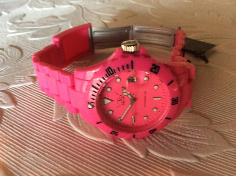 Designer LTD Watch - Womens Watch - Plastic pink strap watch Size ONE SIZE - 4 Thumbnail