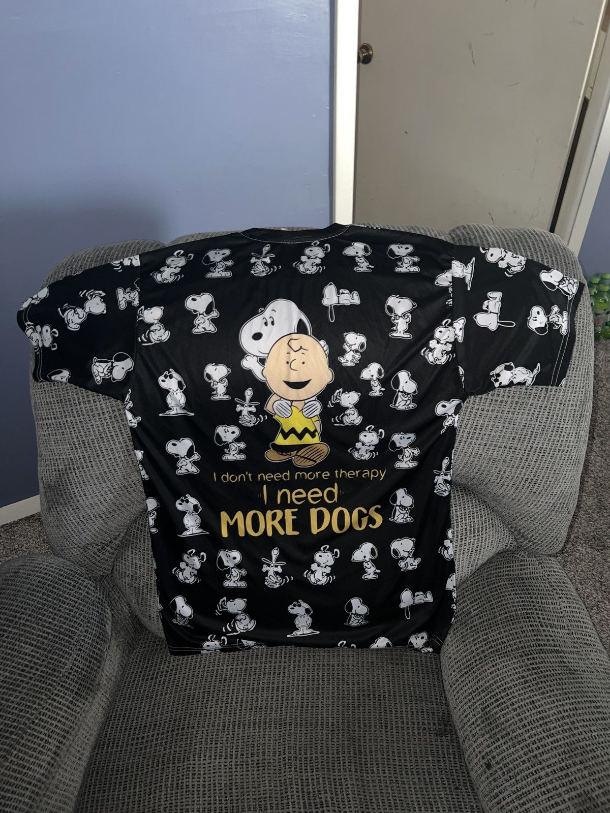 Peanuts Peanuts Garment One I Need More Dogs All-Over Tee Size US L / EU 52-54 / 3 - 3 Thumbnail