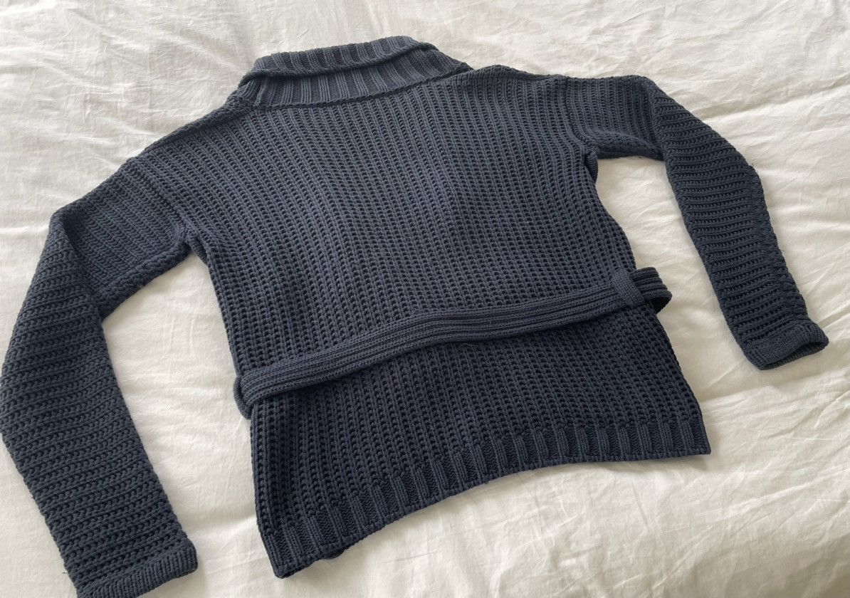 Louis Vuitton Incredible Navy Oversized Heavy Knit Shawl Cardigan Jacket Size US M / EU 48-50 / 2 - 8 Thumbnail