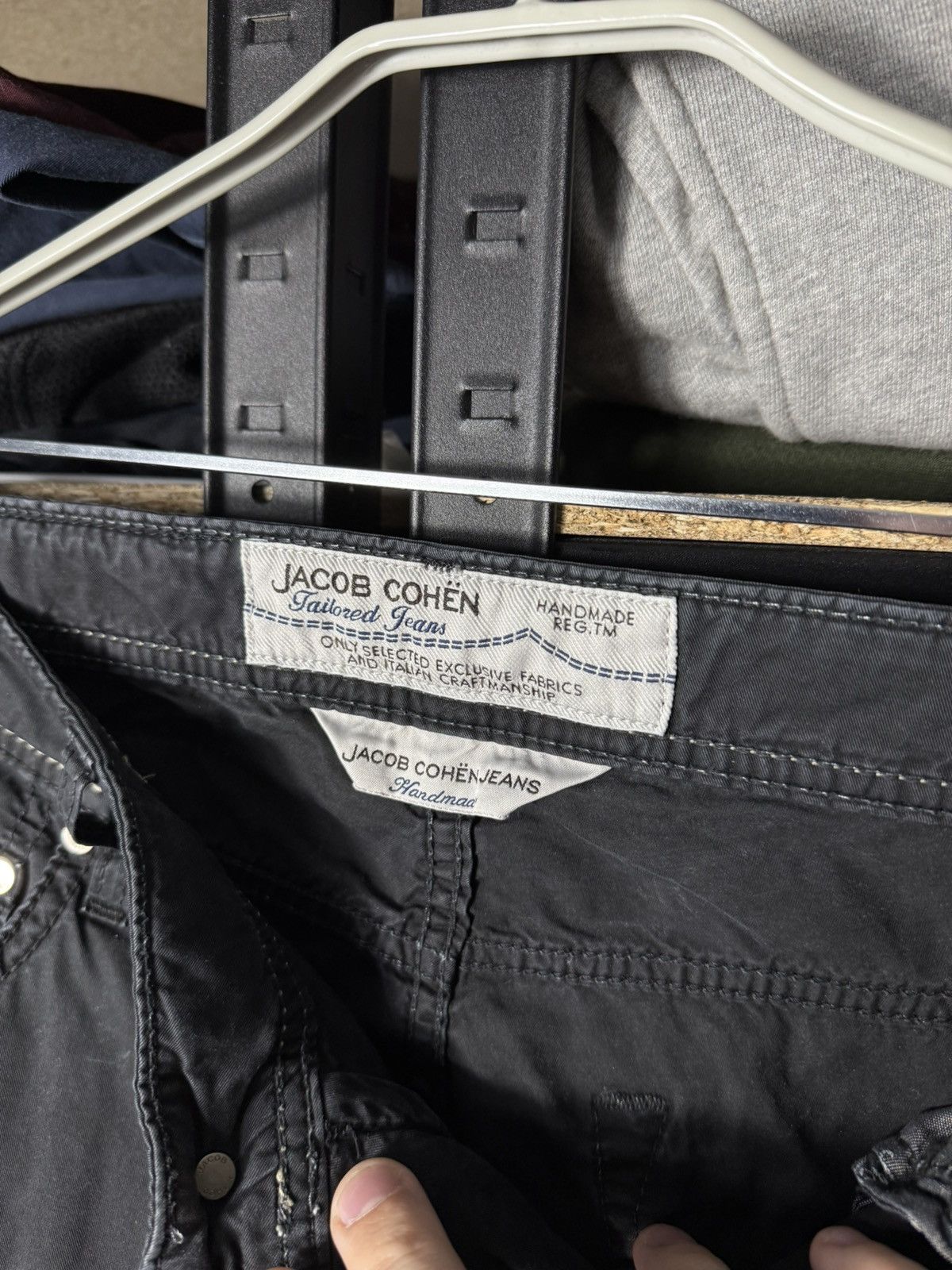Jacob Cohen Jacob Cohen Handmade Jeans W31 Black Slim Fit Stretch Size US 31 - 12 Thumbnail