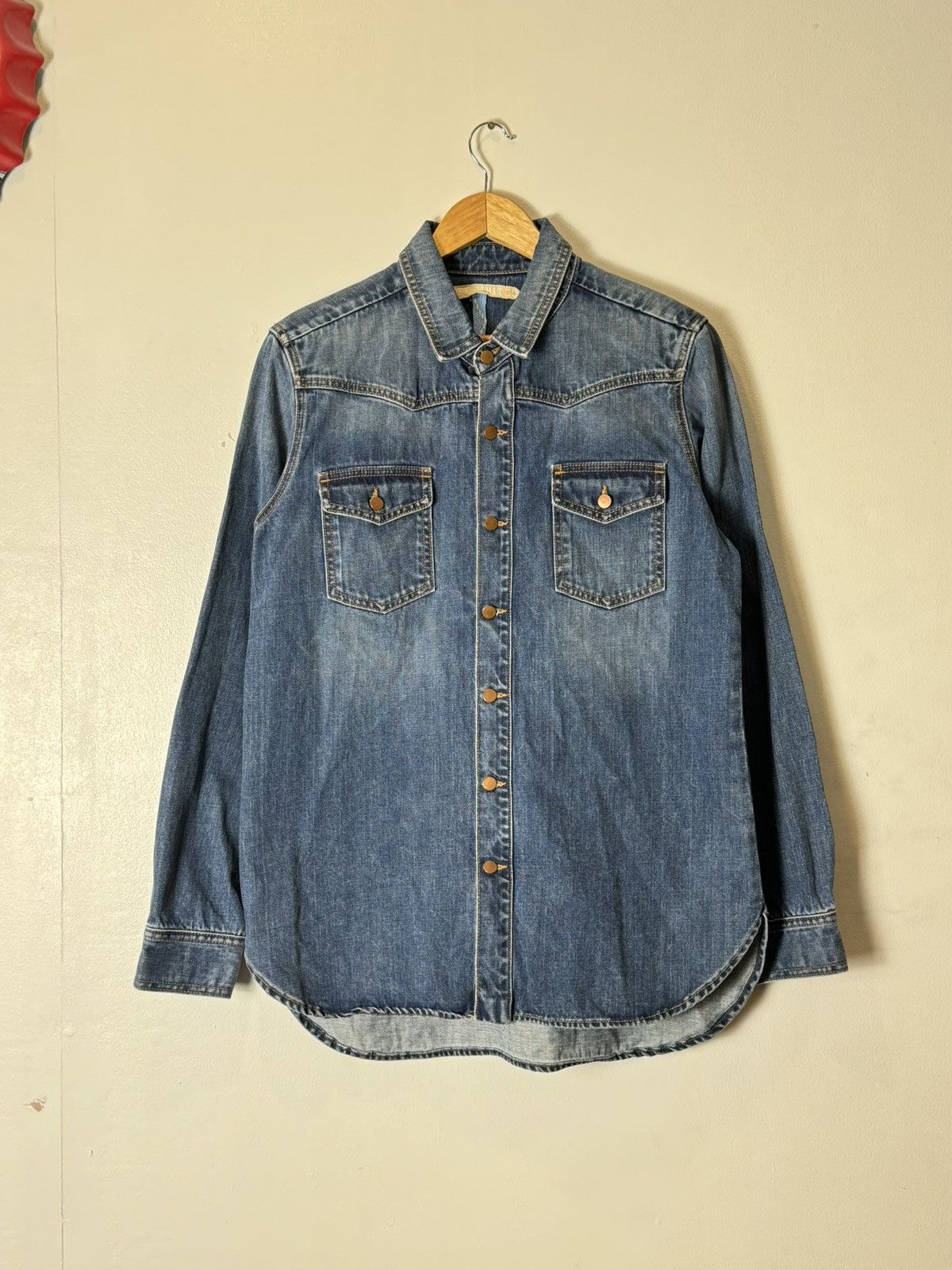 Off-White OFF-WHITE Signature Logo Denim Jacket Size US S / EU 44-46 / 1 - 2 Thumbnail