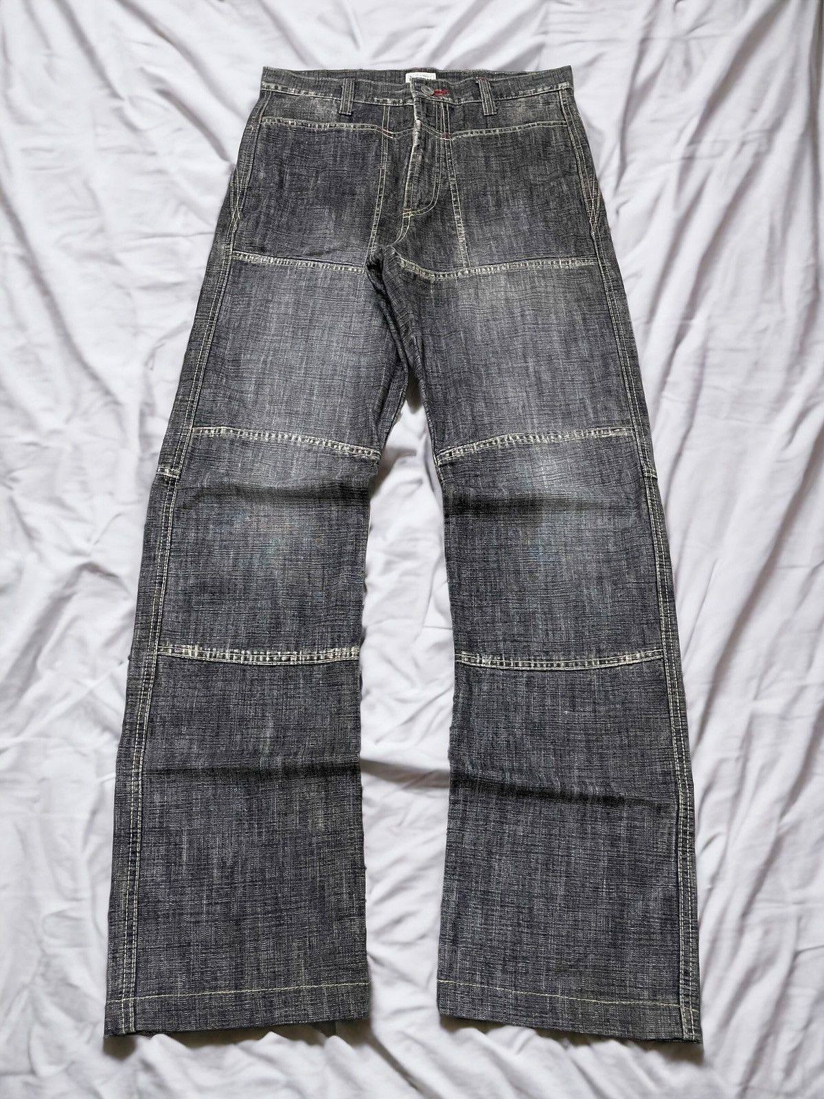 Eternal × Japanese Brand × Le Grande Bleu (L.G.B.) Eternal Bitchu Kurashiki Paneling Stone Wash Denim Jeans Size US 29 - 1 Thumbnail