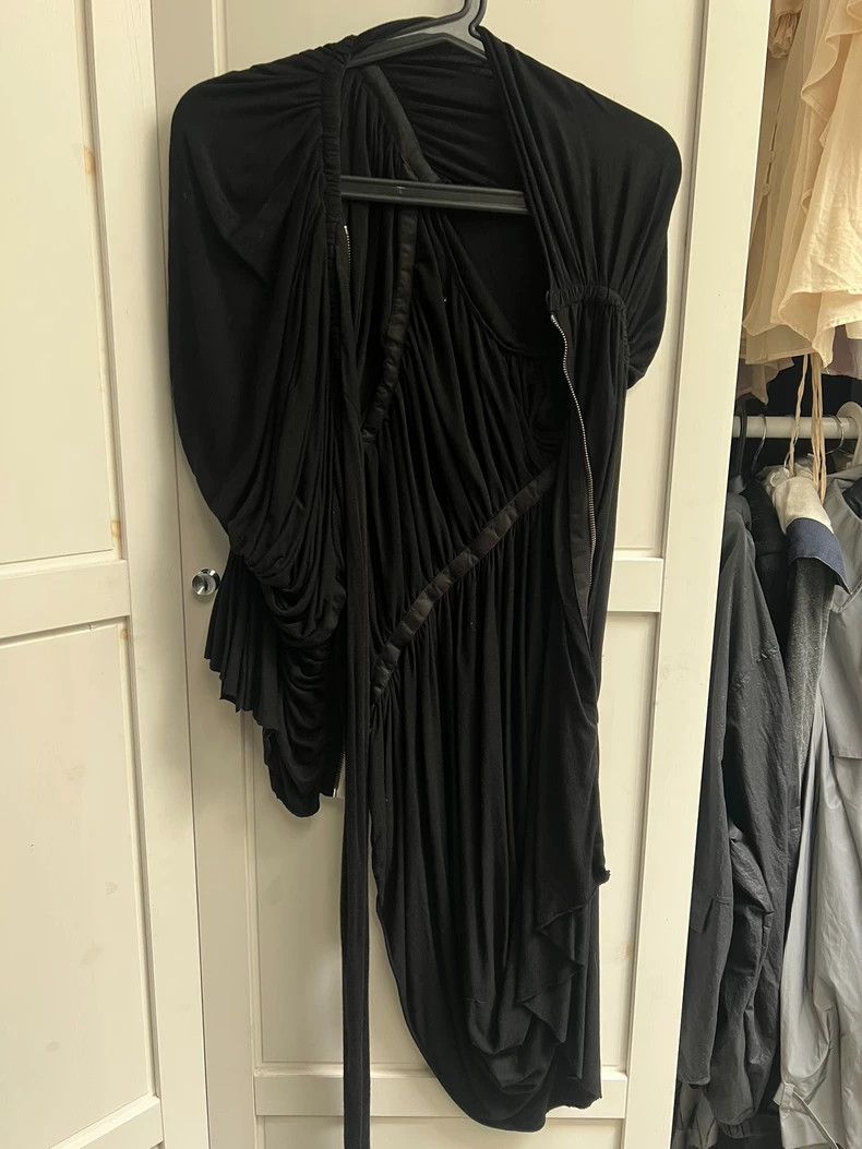 Rick Owens Rick Owens size 8 Italian knit pleated long sleeve jacket Size US M / EU 48-50 / 2 - 1 Thumbnail