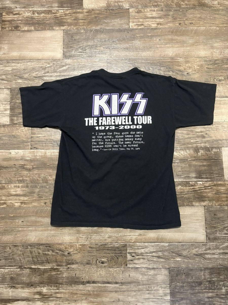 Vintage Vintage 2000 Kiss The Farewell Tour Tee Size US XL / EU 56 / 4 - 3 Thumbnail