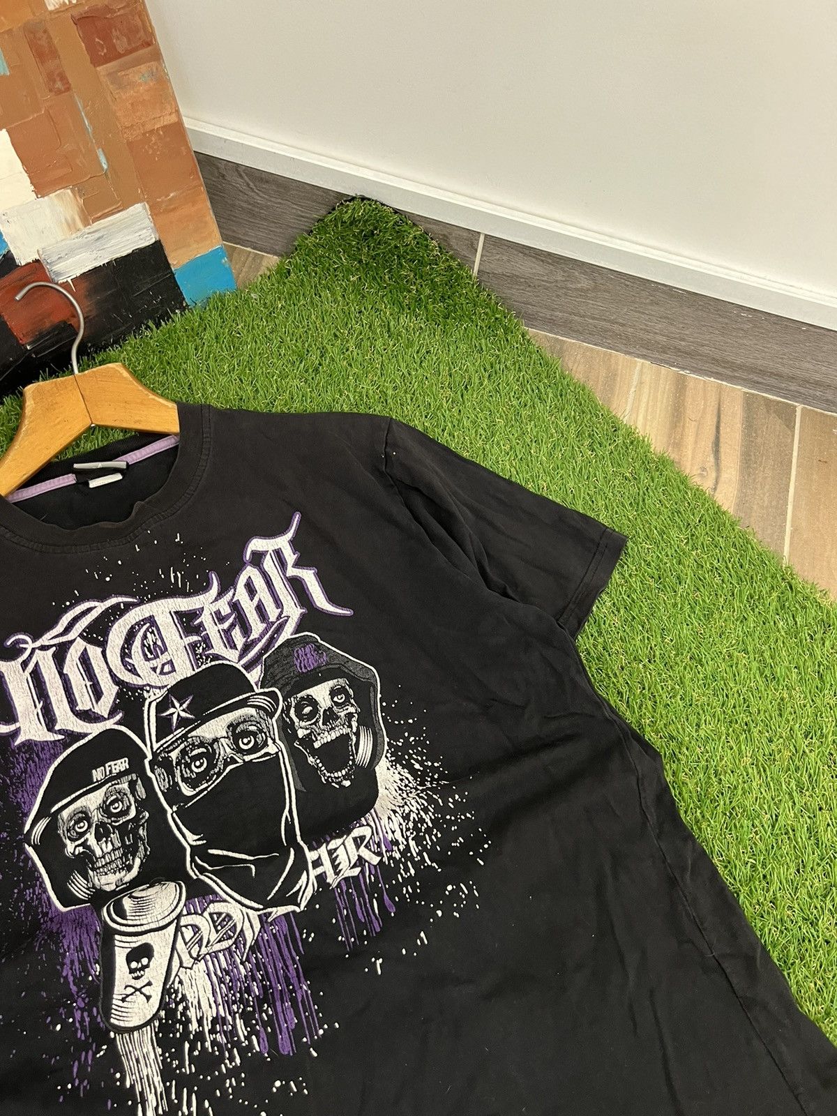 JNCO × No Fear × Vintage 🔥CRAZY VINTAGE FO FEAR 90s T-SHIRT BIG BACK LOGO RARE TEE🔥 Size US L / EU 52-54 / 3 - 4 Thumbnail