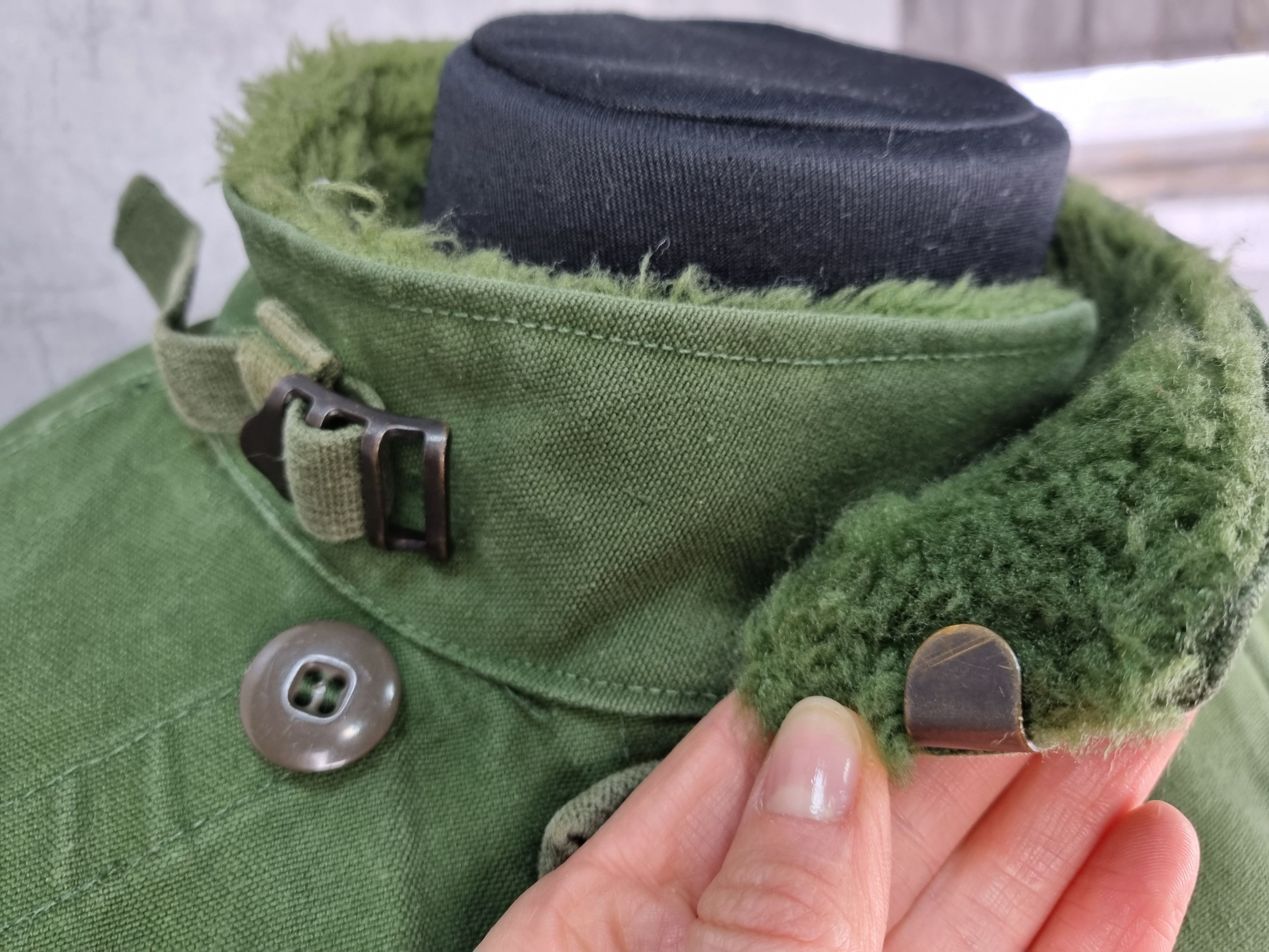 Vintage Rare 60s Authentic Swedish Army Motorcycle Jacket Size US L / EU 52-54 / 3 - 21 Thumbnail