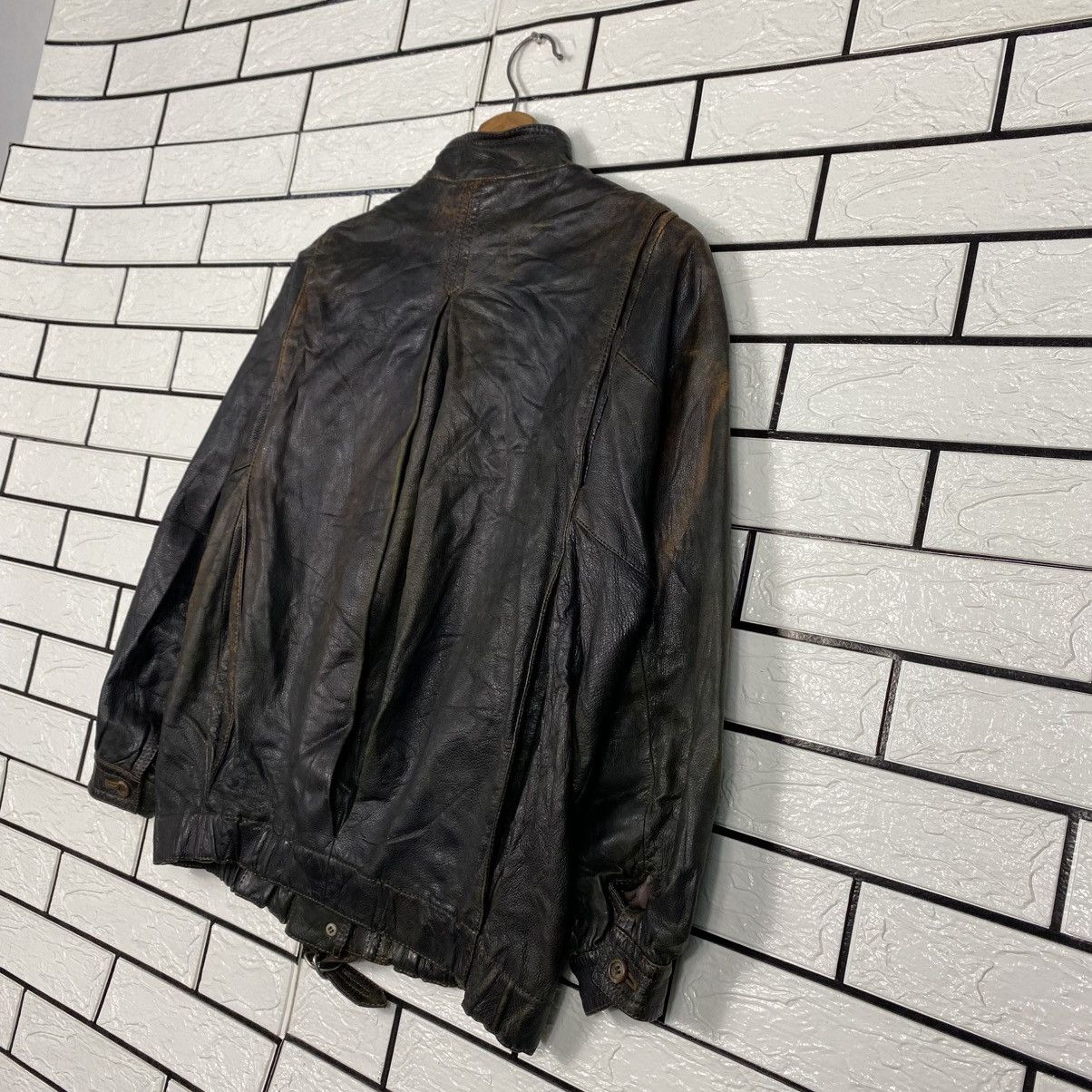 Japanese Brand 📌Vintage Leather Jacket Button Blanket Issey Miyake Size US M / EU 48-50 / 2 - 10 Thumbnail