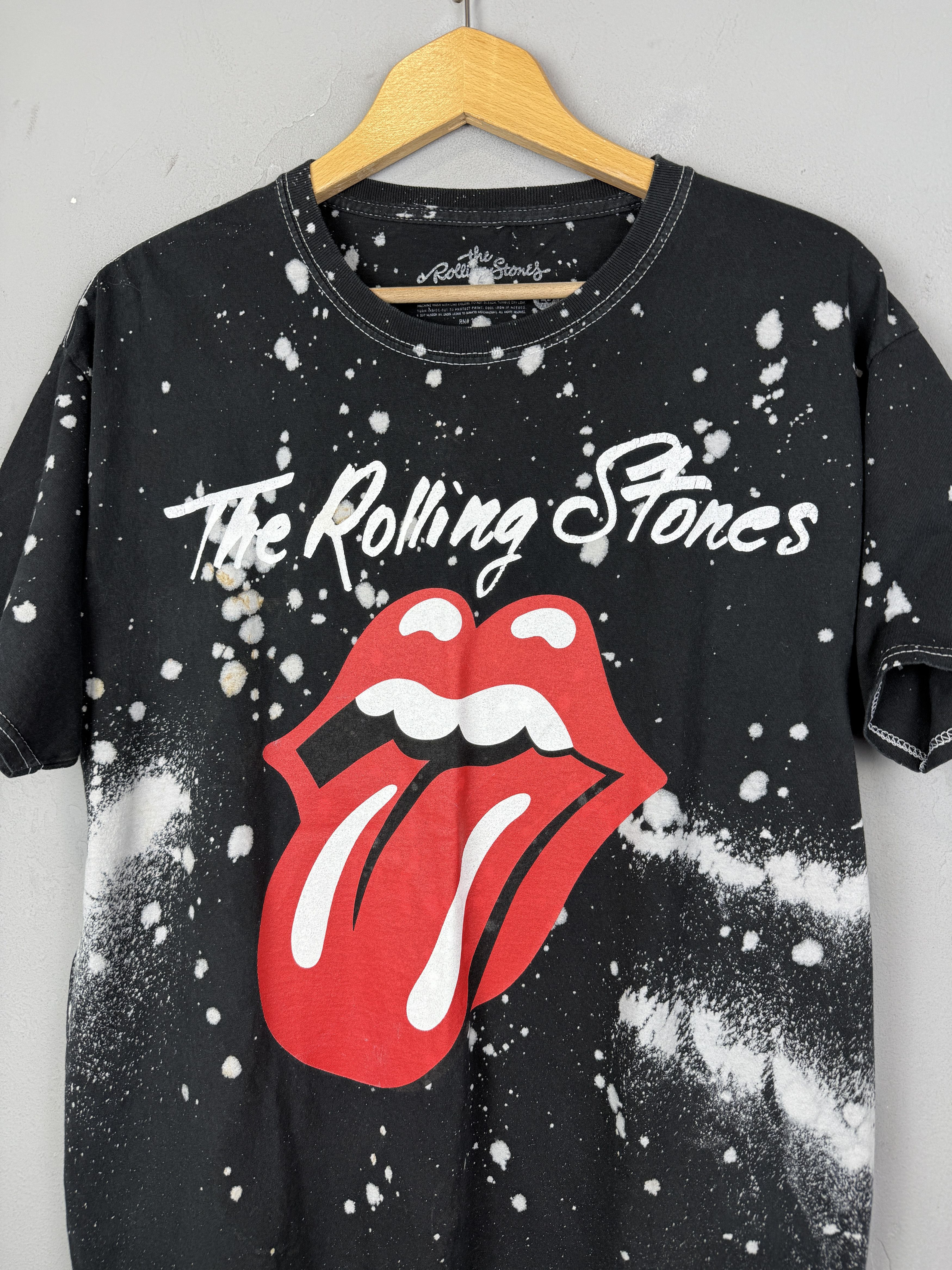 Band Tees × Vintage The Rolling Stones T Shirt Tie Dye Black Streetwear Size US L / EU 52-54 / 3 - 2 Thumbnail