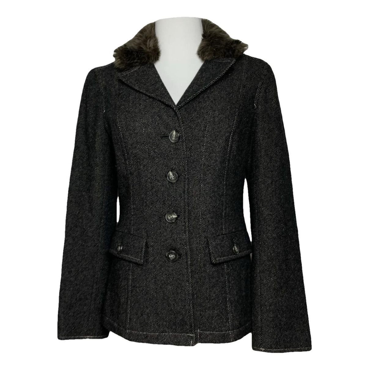 Burberry Kensington Anthracite Cotton Trench Coat Size M / US 6-8 / IT 42-44 - 1 Thumbnail