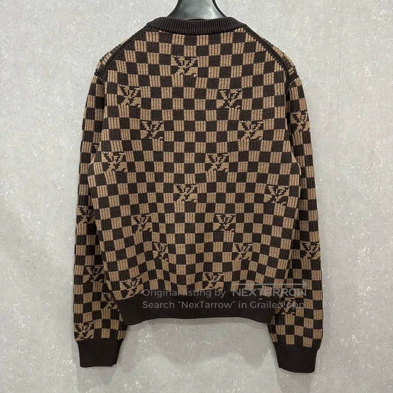 Louis Vuitton Louis Vuitton Thread Checker Sweater Full Print Wool Sweat Size US S / EU 44-46 / 1 - 2 Thumbnail