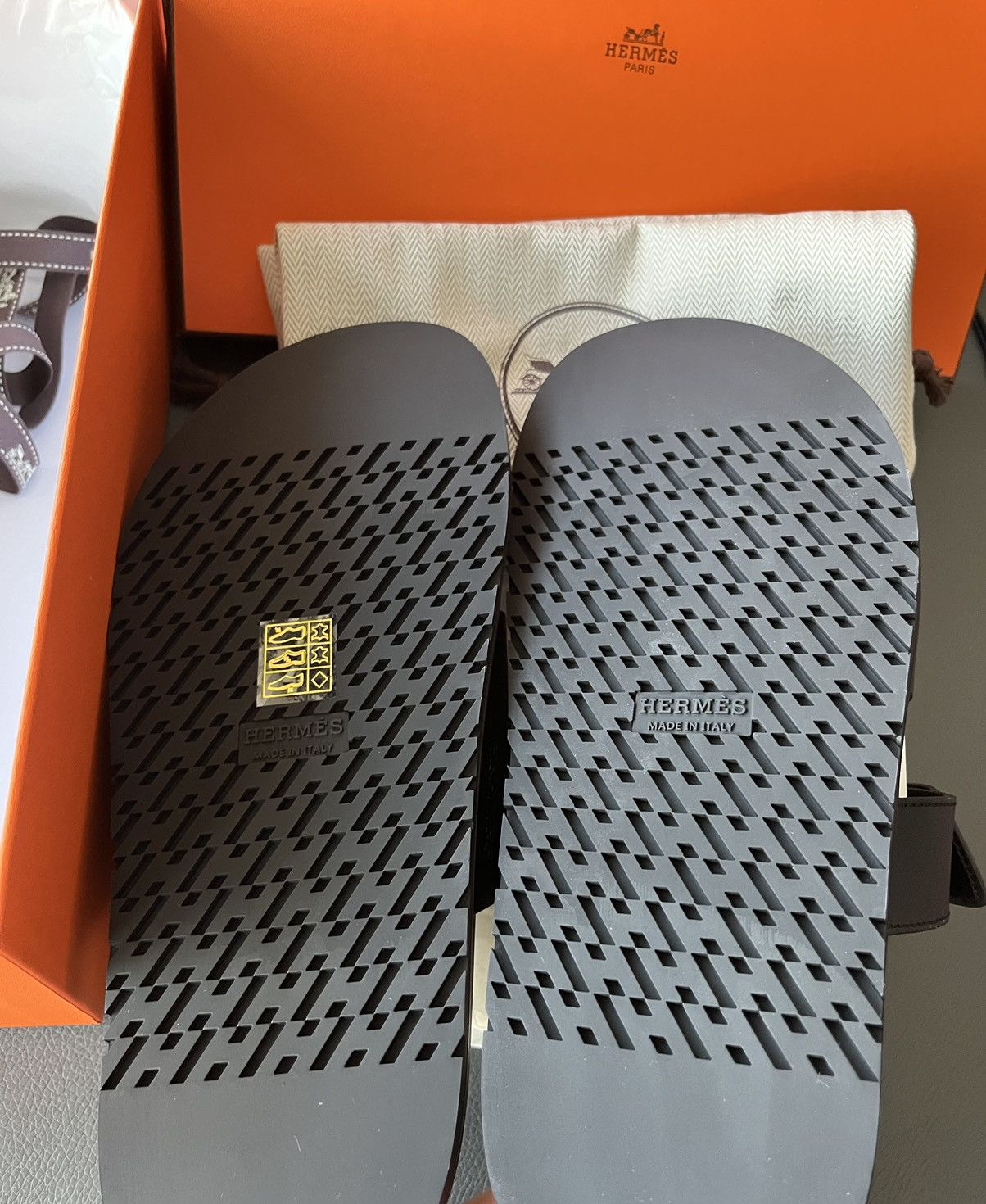 Hermes Brand New Hermes Chypre Calfskin Women’s Sandal 39 Black Size US 9 / IT 39 - 7 Thumbnail