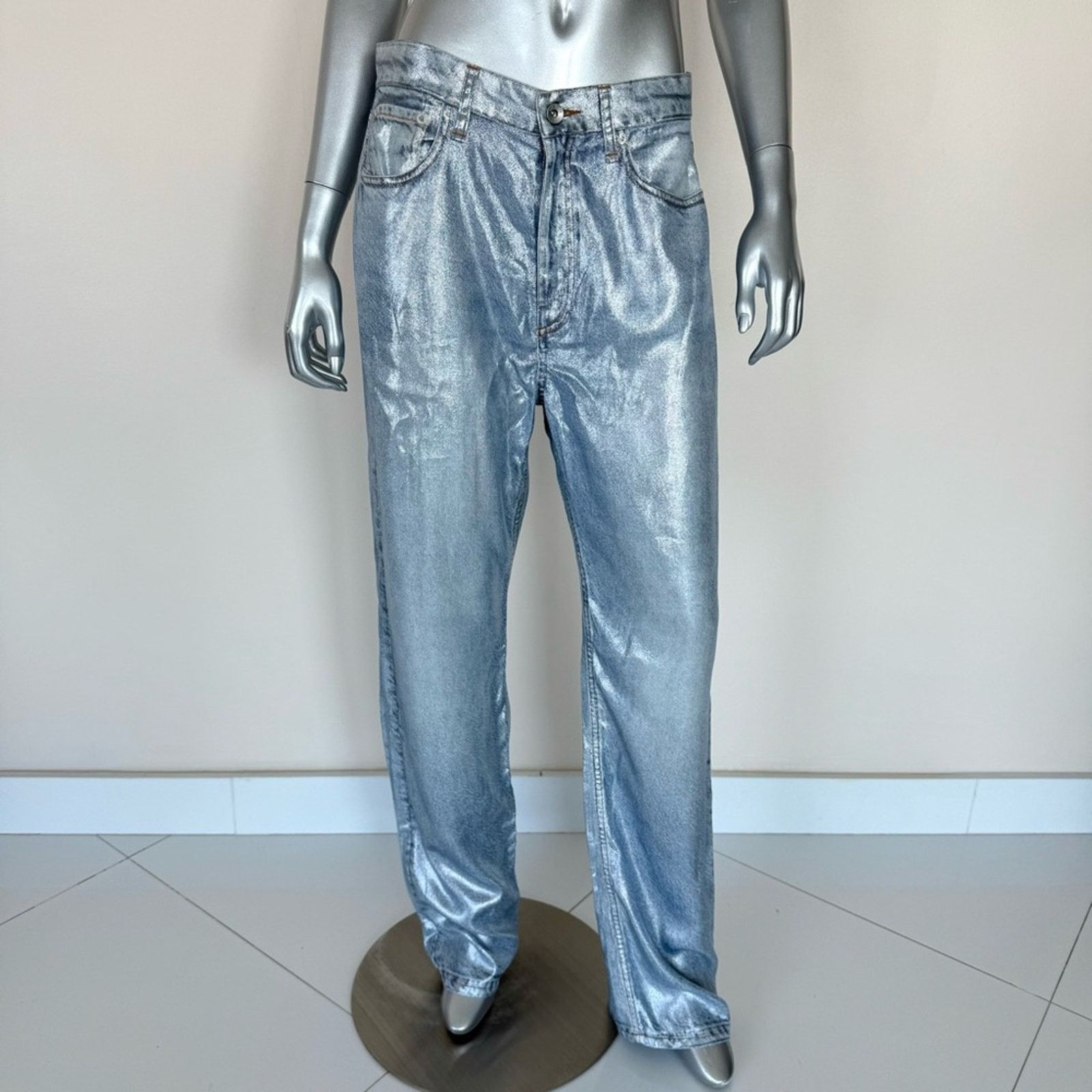 Rag & Bone NWT! Rag&bone women shimmer dress pants size 28 Retail 425$ Size 28" / US 6 / IT 42 - 1 Thumbnail