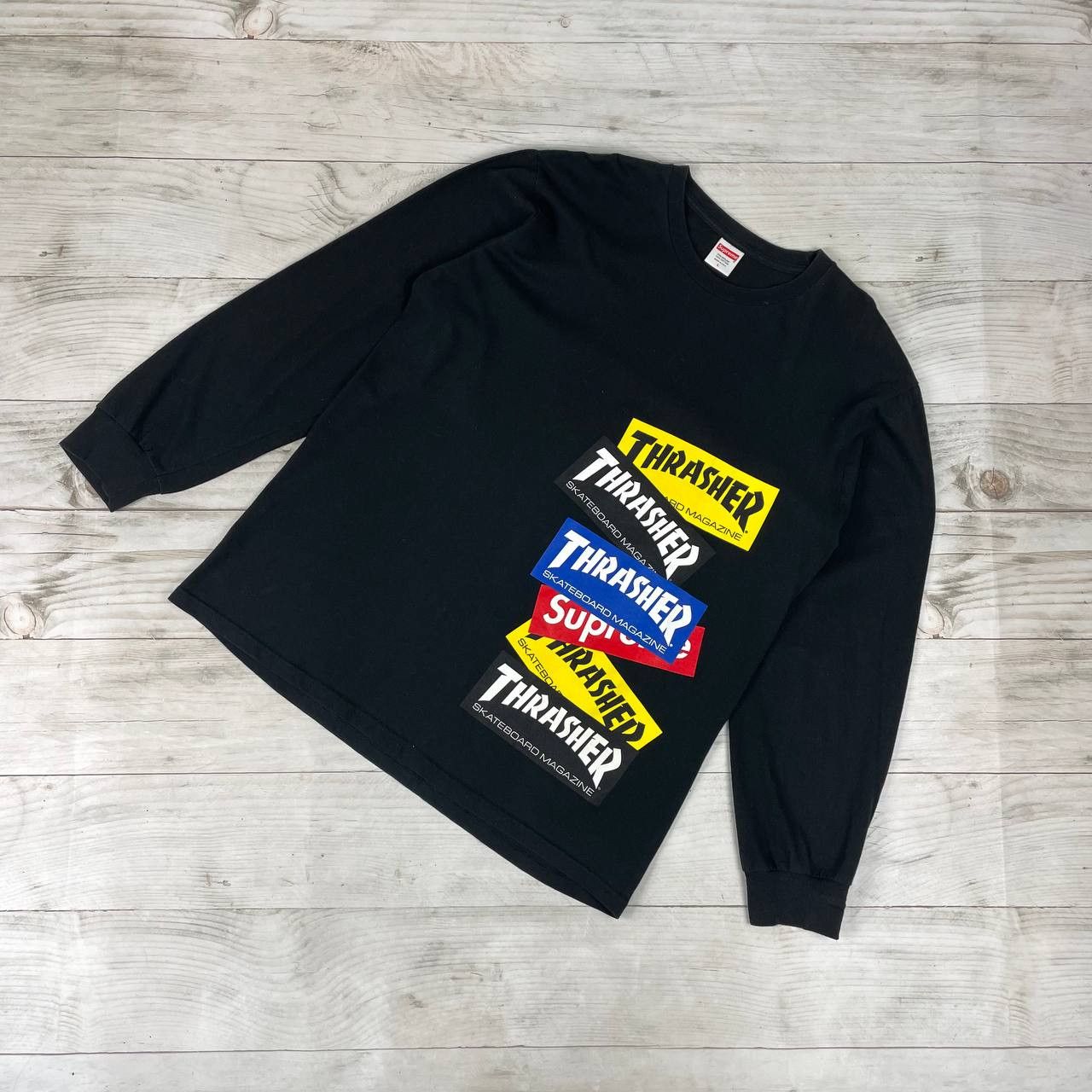 Supreme × Thrasher Supreme Thrasher Multi Logo L/S Tee Size US L / EU 52-54 / 3 - 1 Thumbnail