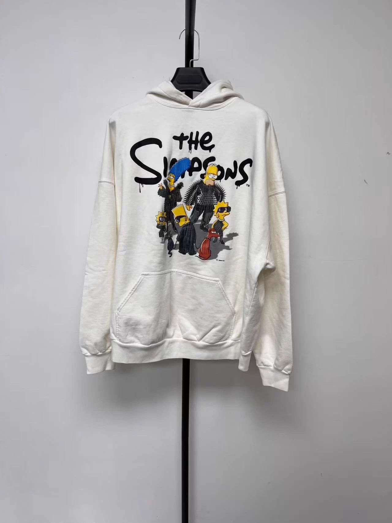 Balenciaga Balenciaga Oversized Logo Print Hoodie Men's White 2 Size US M / EU 48-50 / 2 - 1 Thumbnail