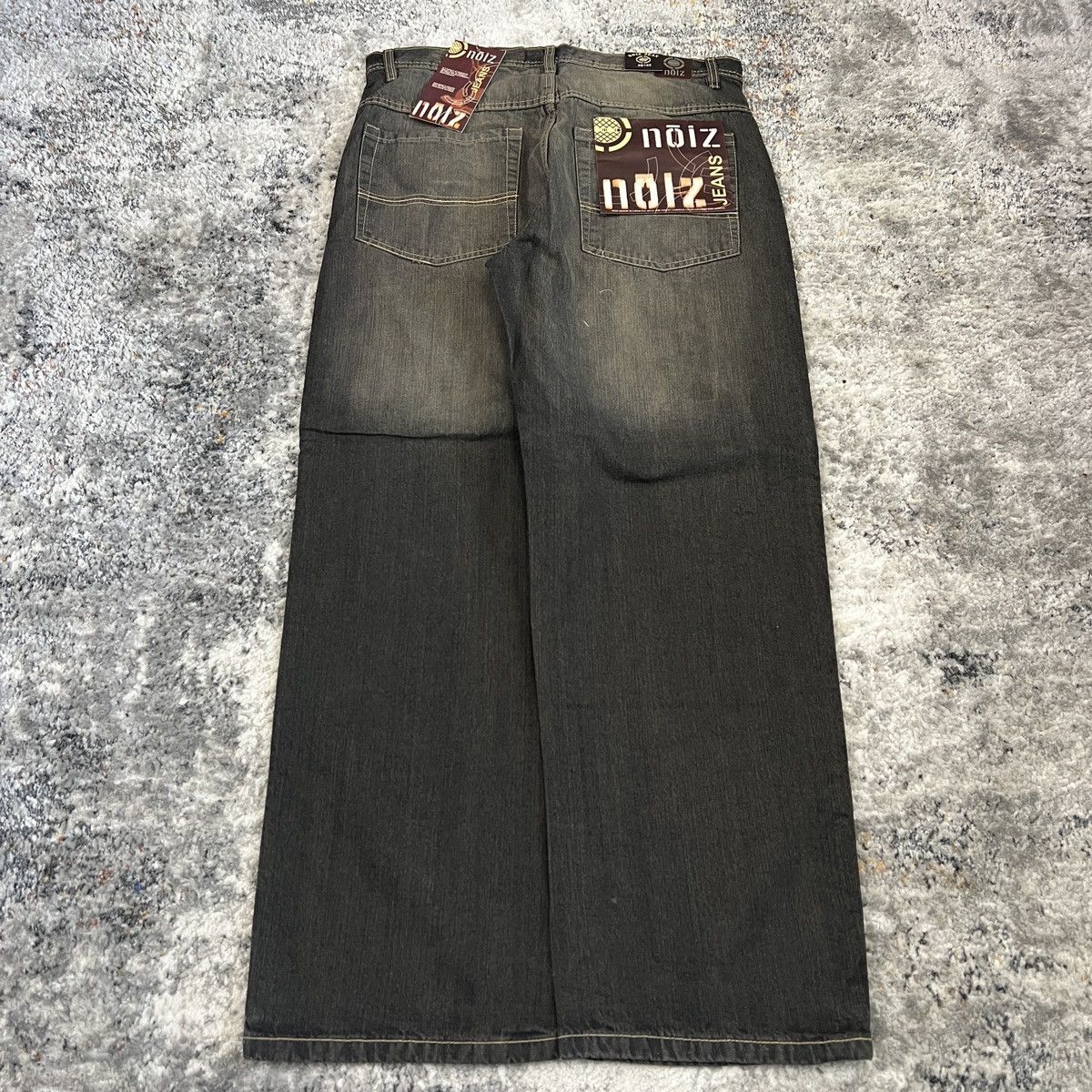 Pre-owned Jnco X Southpole Vintage Y2k Noiz Baggy Wide Leg Southpole Jnco Style Jeans In Grey