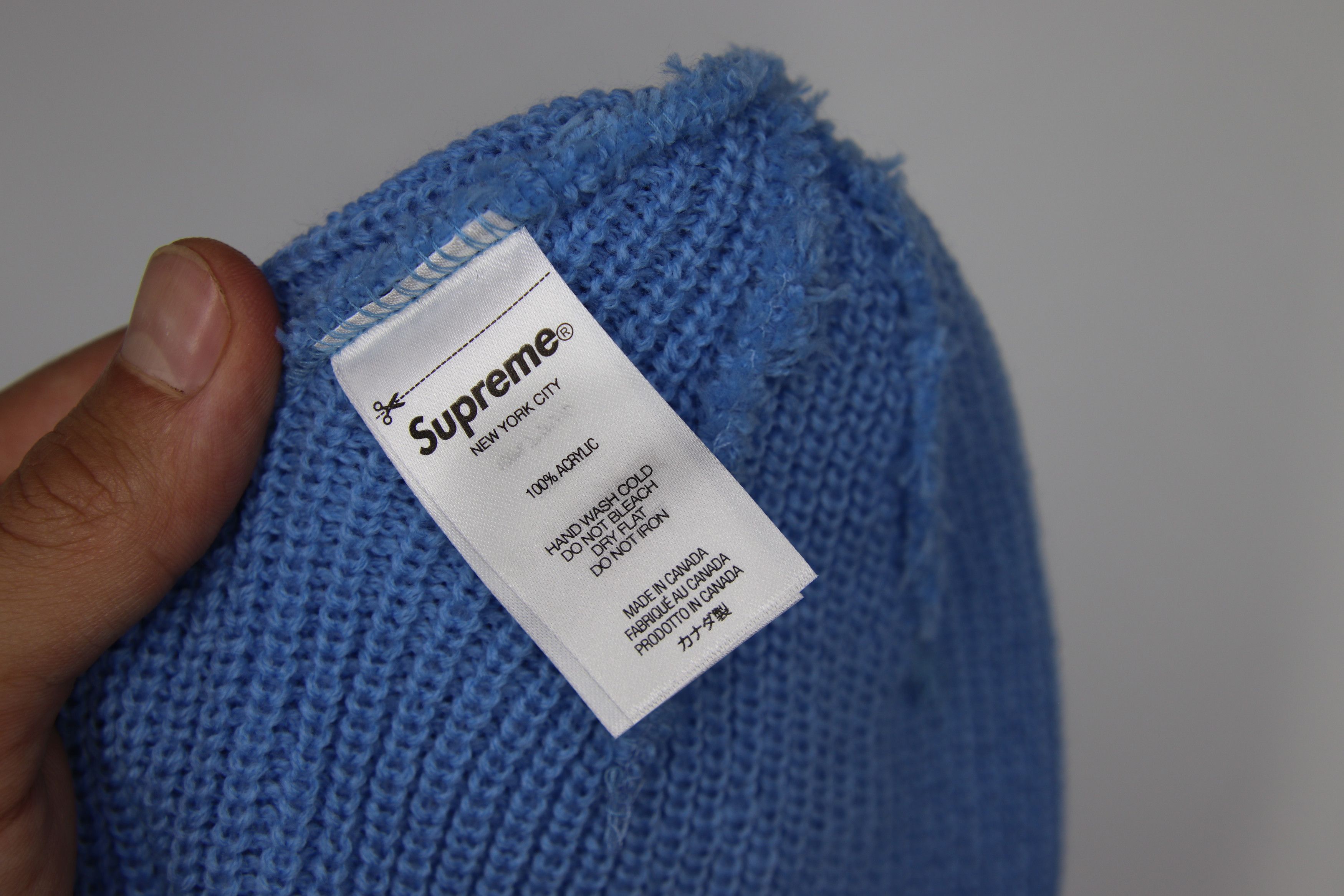 Supreme Supreme Loose Gauge Beanie Light Blue (FW21) Size ONE SIZE - 3 Thumbnail