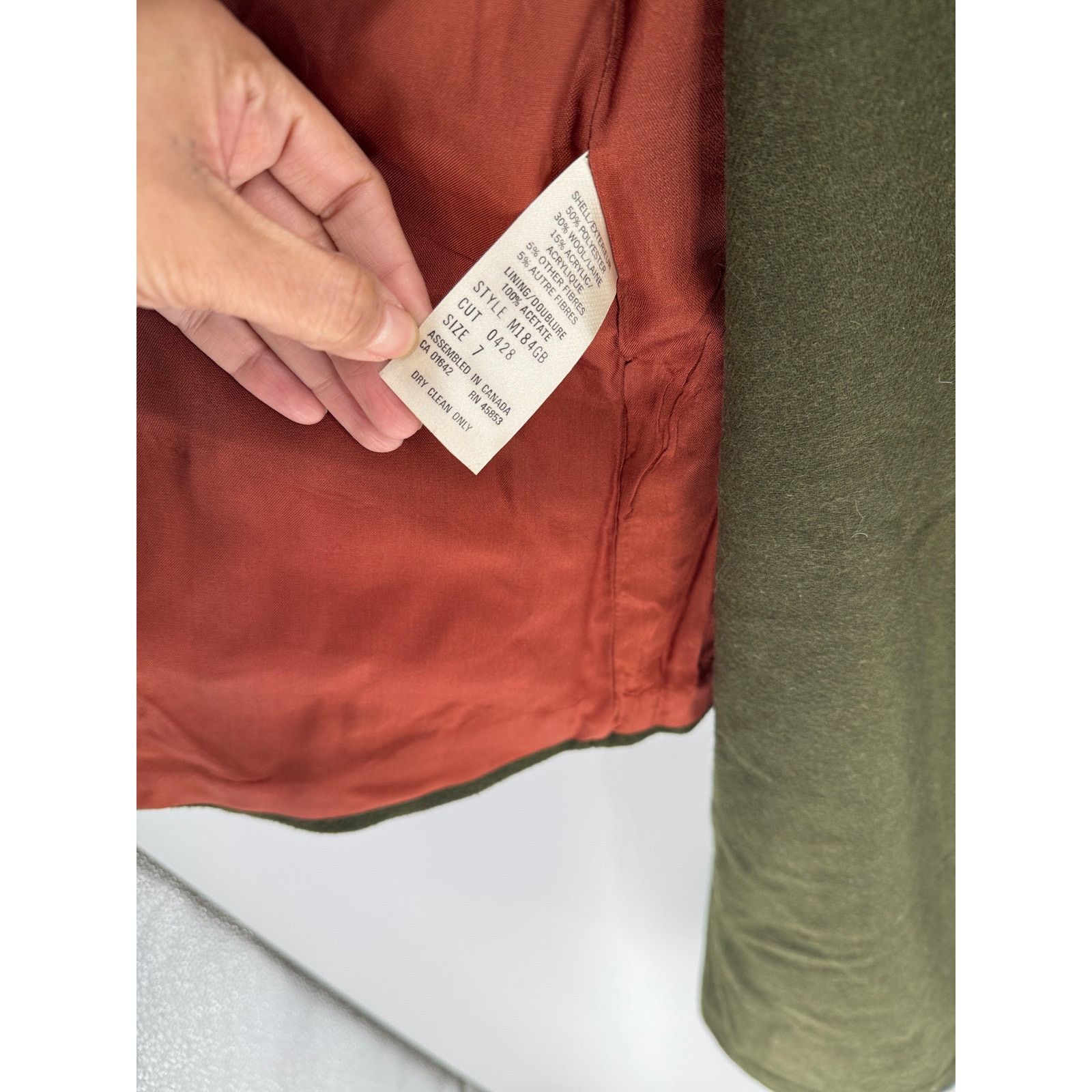 Other Vintage Plum Tree army green blazer skirt Canada size XS Size 22" - 8 Thumbnail