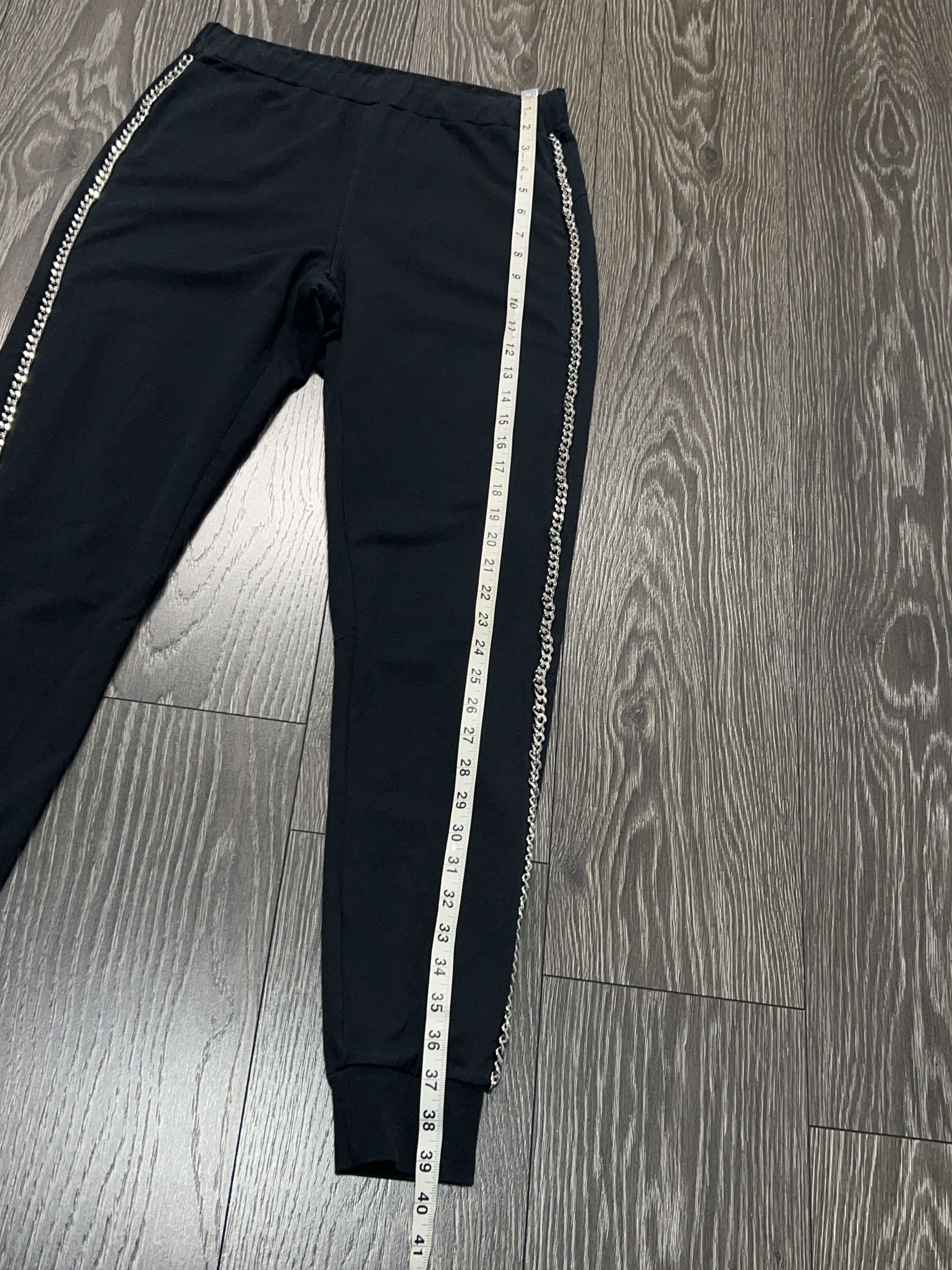 Philipp Plein Womens Philipp Plein Chain Cotton Pants Leggins Black Size 30" / US 8 / IT 44 - 11 Thumbnail