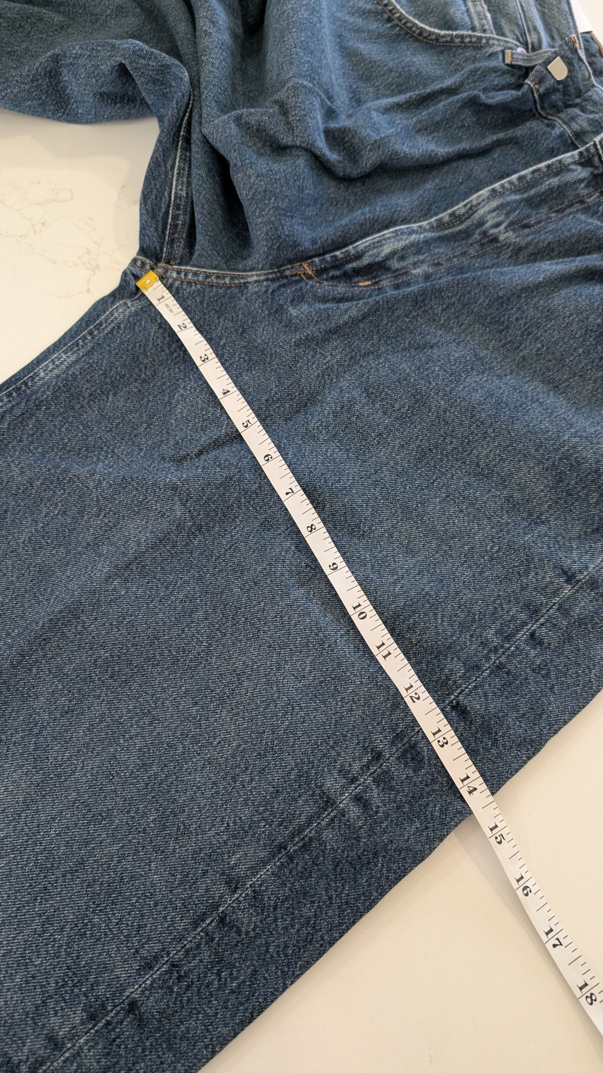 Agolde AGOLDE Vana Fold Jeans Nexus Blue Size 31 Size 31" - 13 Thumbnail