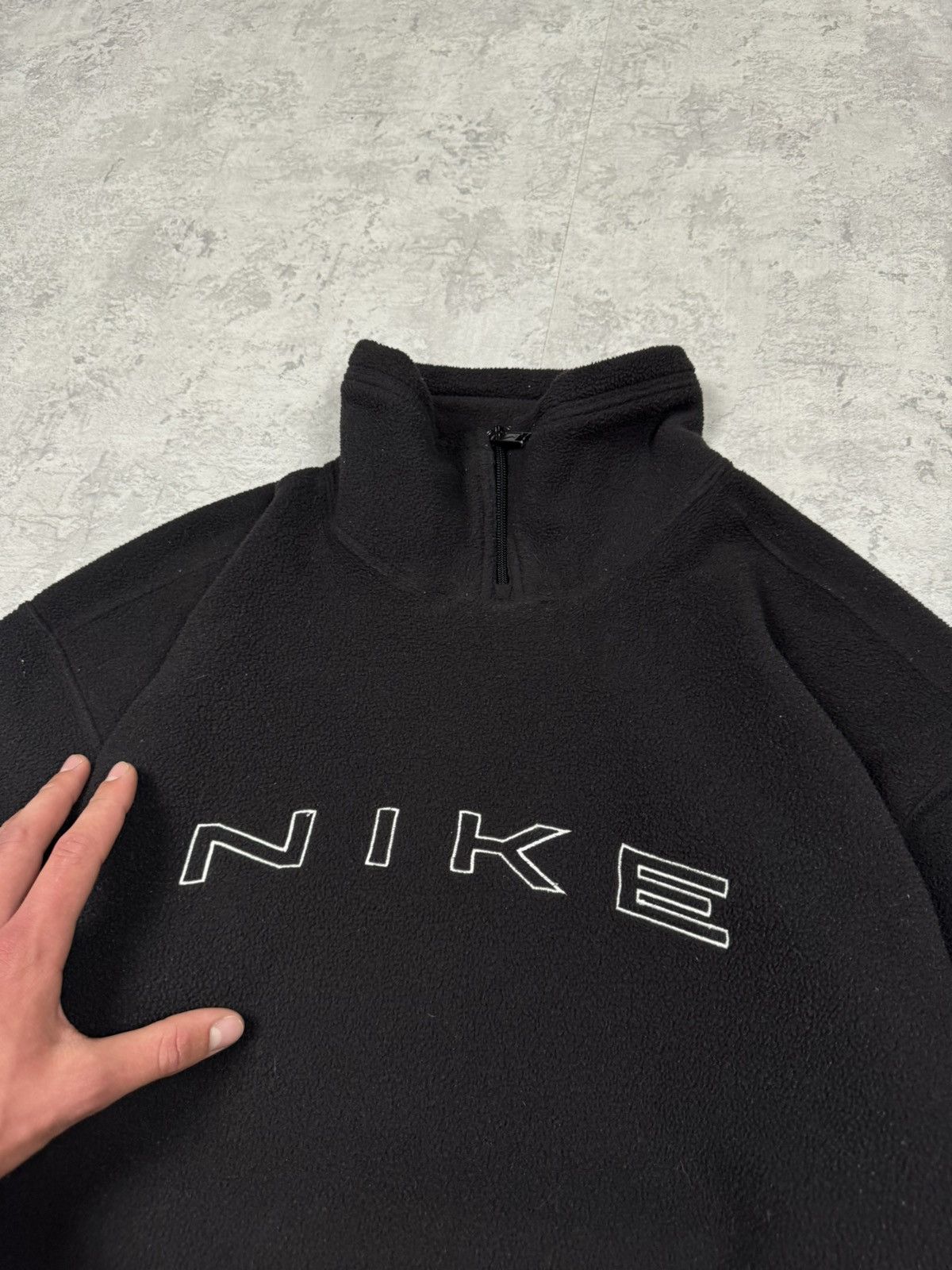 Nike Vintage Nike Y2K Fleece Sweatshirt Embroidered Big Logo Size US M / EU 48-50 / 2 - 4 Thumbnail