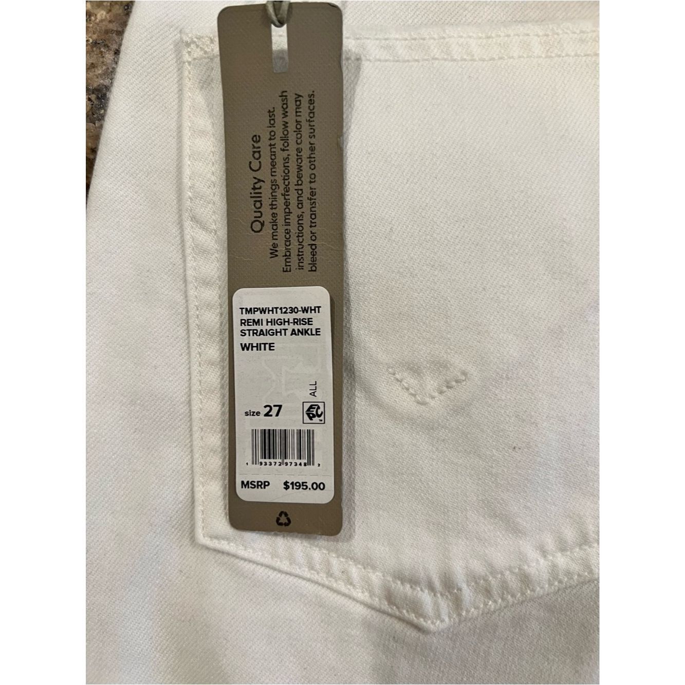 Hudson HUDSON Remi High-Rise Straight Ankle JeansNWT | White | Si Size 27" / US 4 / IT 40 - 7 Thumbnail