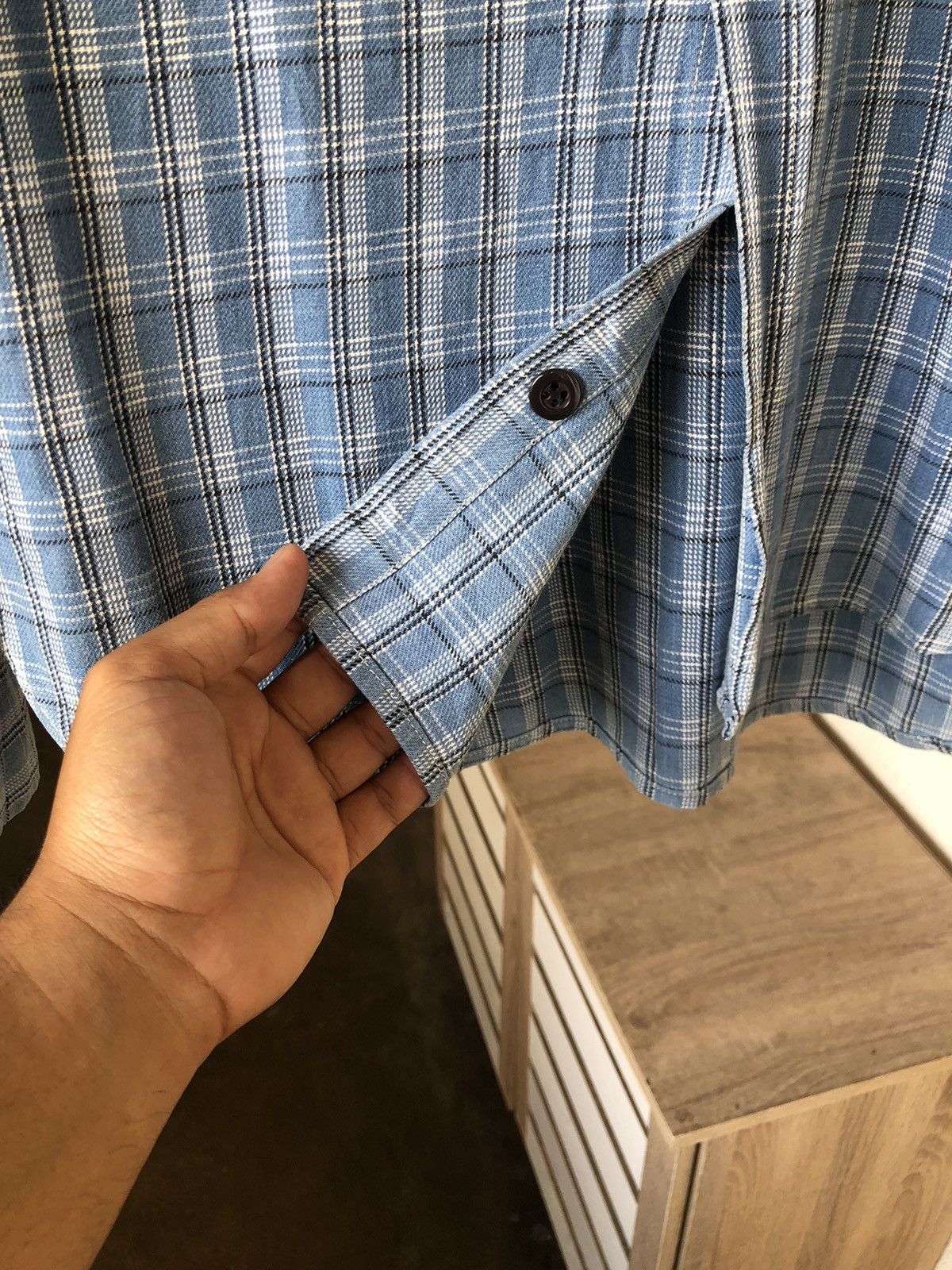 Levi's Vintage Levis Light Blue Flannel Size US L / EU 52-54 / 3 - 9 Thumbnail