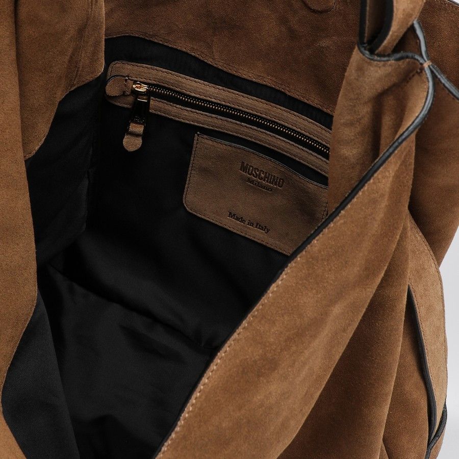 Moschino o1d2blof0924 Size: OS / Suede Shoulder Bag in Brown Size ONE SIZE - 4 Thumbnail