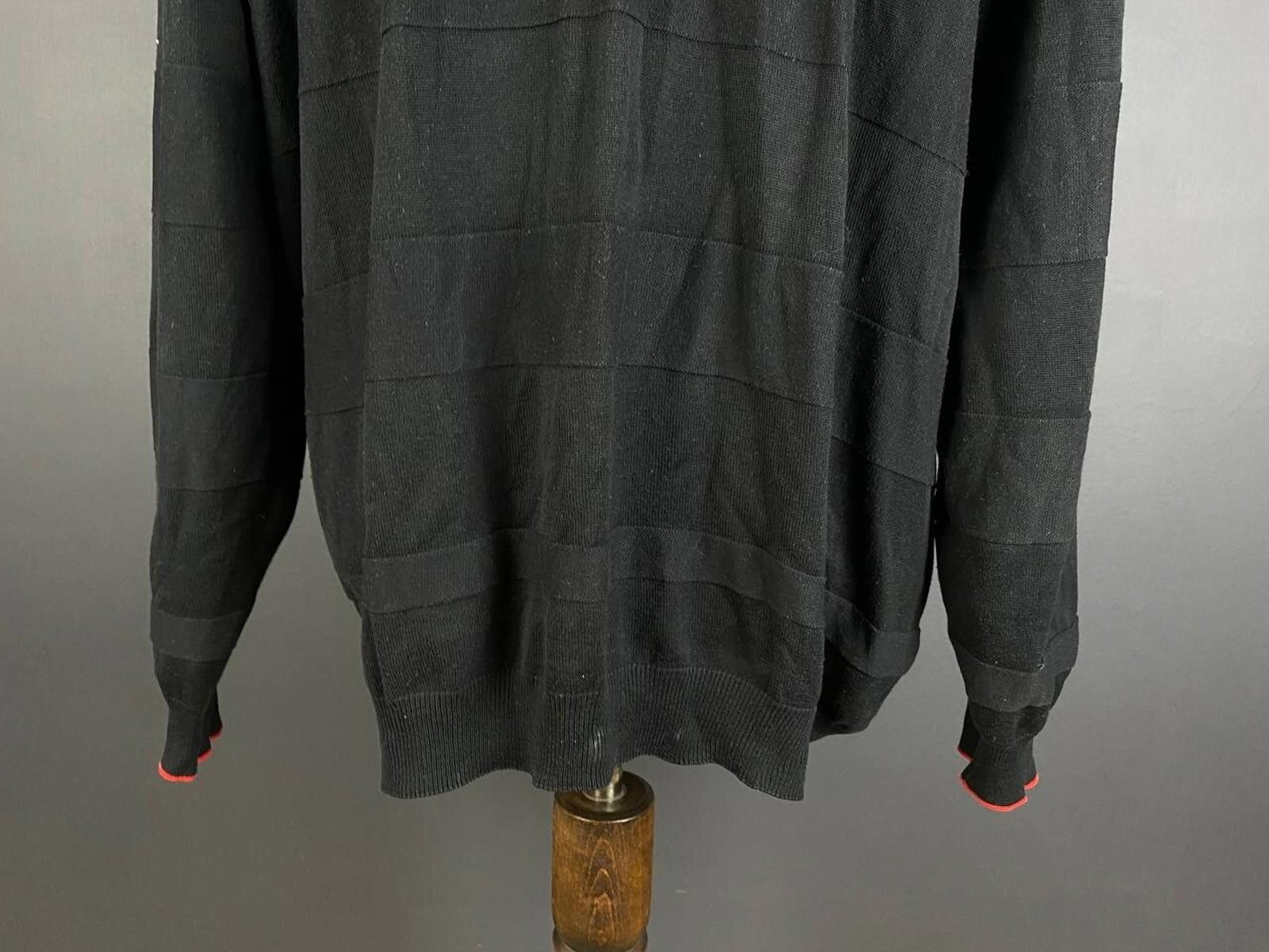 Carlo Colucci Carlo Colucci Black Geometric Stripe Sweater Size 3XL 4XL 64 Size US M / EU 48-50 / 2 - 9 Thumbnail