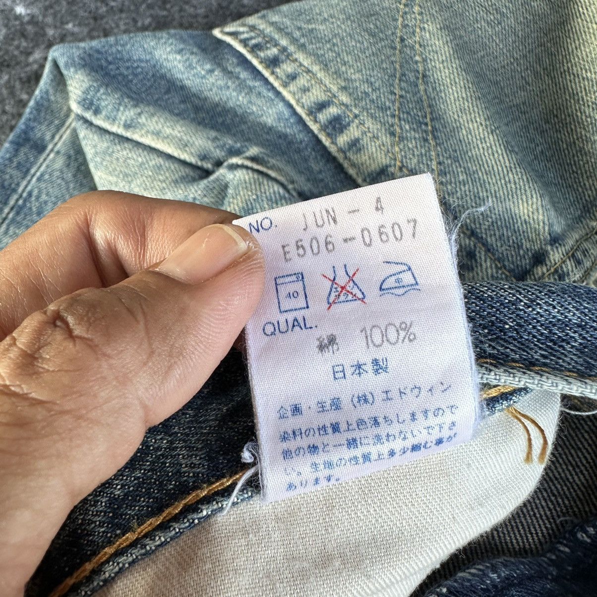 Edwin Vintage Thrash Edwin 504 Regular Orange Tag Denim 33x32 D620 Size US 34 / EU 50 - 18 Thumbnail