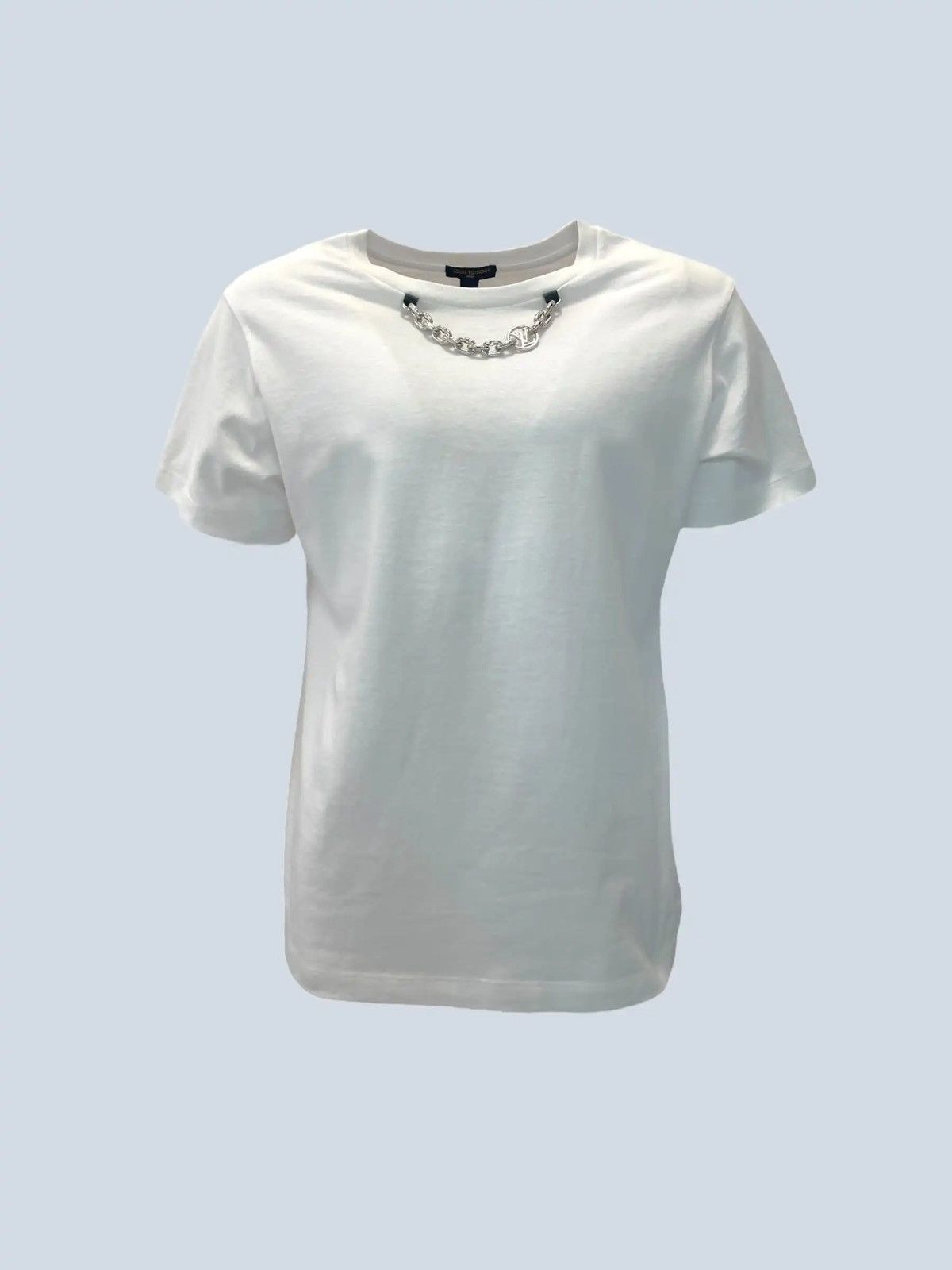 Louis Vuitton chain detail cotton t-shirt XL.