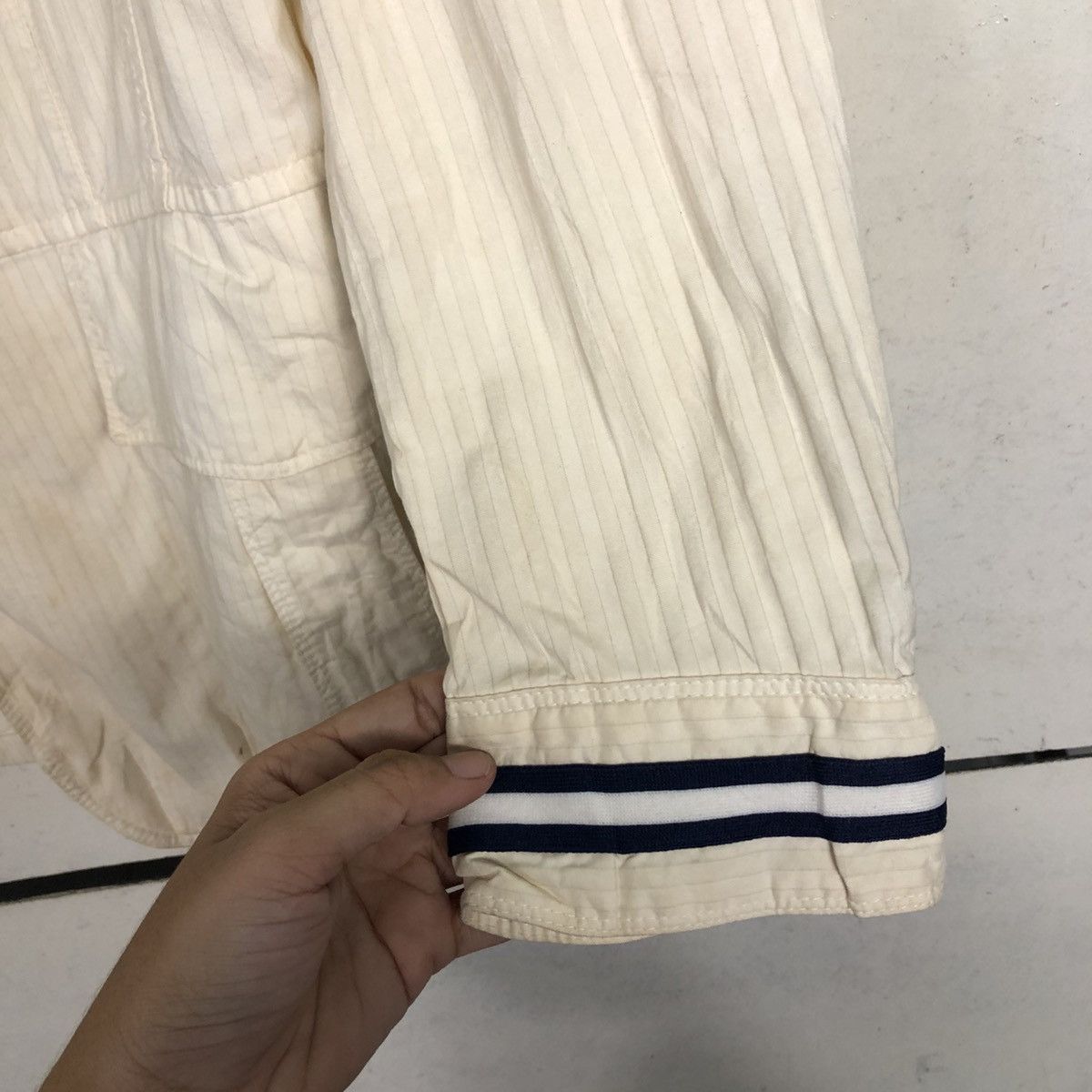 Issey Miyake 💥VINTAGE HICKORY CHORE JACKET STRIPED SABI SABI Size US S / EU 44-46 / 1 - 17 Thumbnail