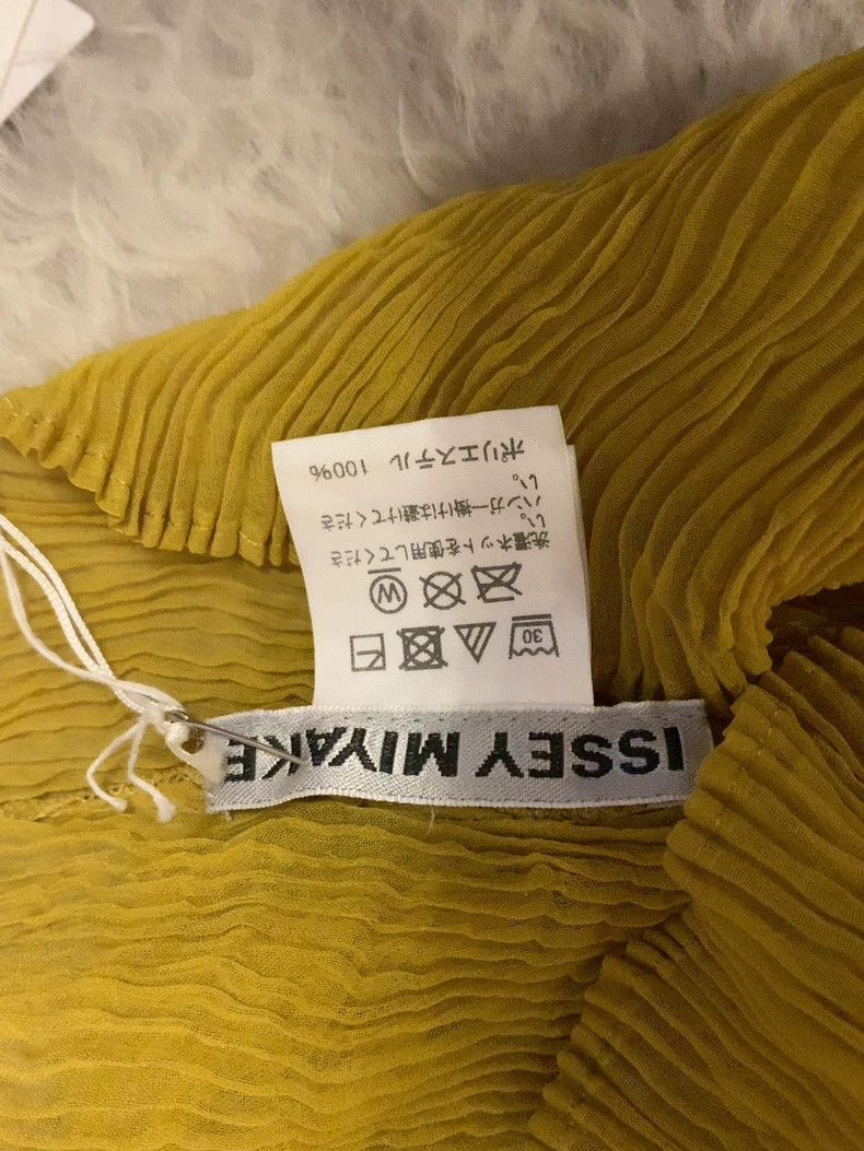 Issey Miyake Issey Miyake Yellow see-through wicker long sleeves Size M / US 6-8 / IT 42-44 - 4 Thumbnail