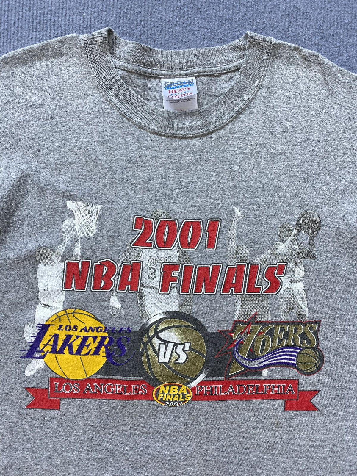 NBA Vintage 2001 NBA Final Lakers vs 76ers Tee✨ Size US L / EU 52-54 / 3 - 3 Thumbnail