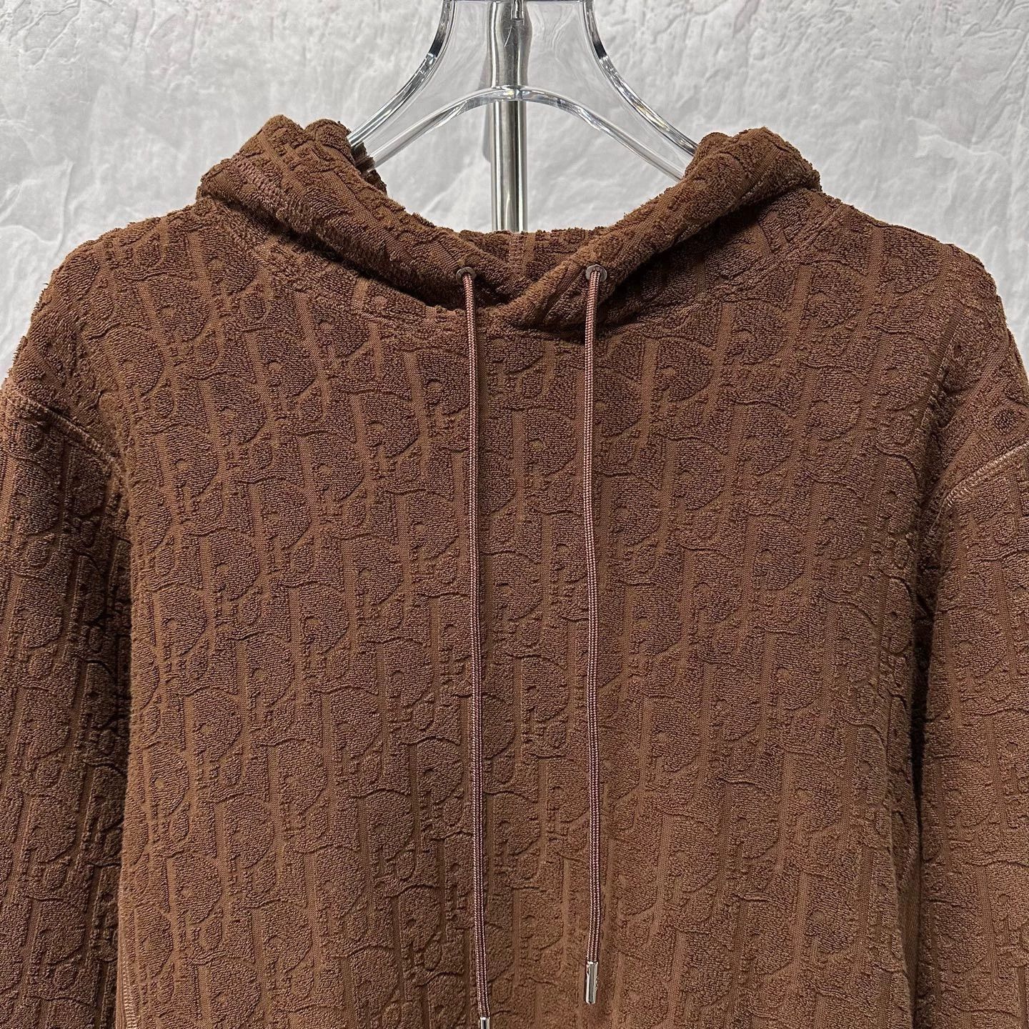 Dior dior patterned hooded sweatshirt in brown Size US S / EU 44-46 / 1 - 2 Thumbnail