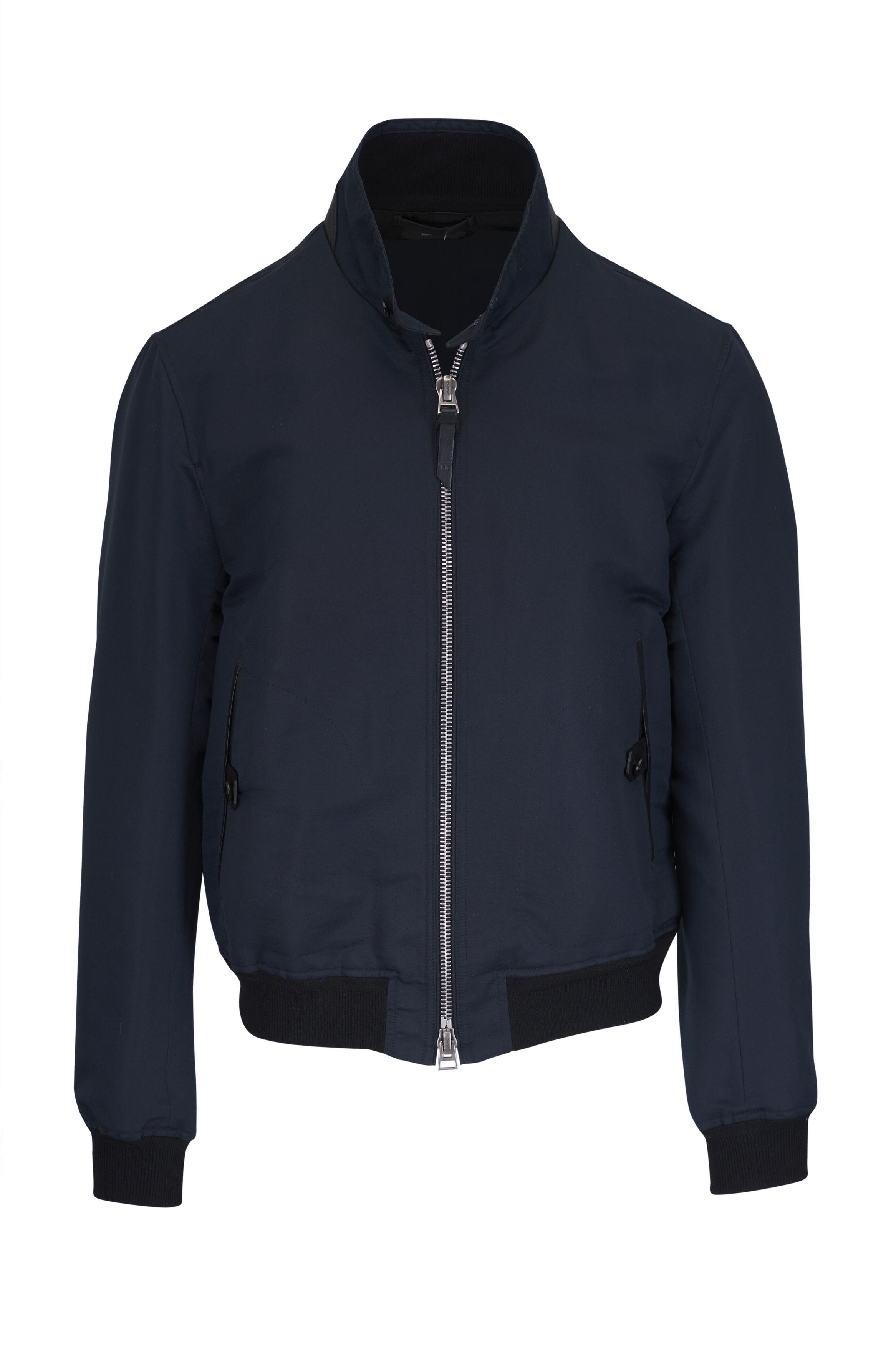 Tom Ford o1mtch0225 Fine Poplin Jacket in Black Size US L / EU 52-54 / 3 - 1 Thumbnail
