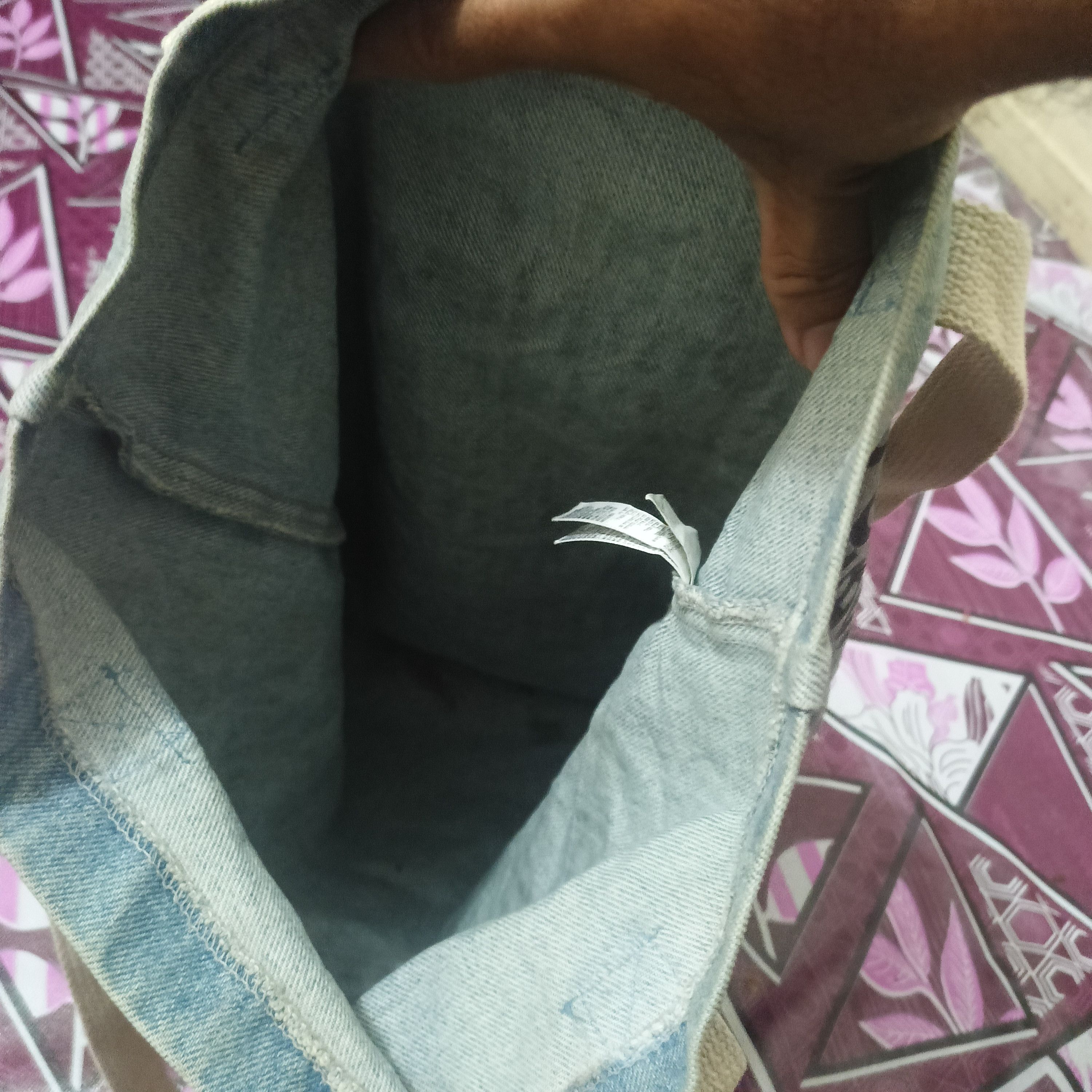 American Apparel Vtg American Apparel Denim Tote Bag Size ONE SIZE - 12 Thumbnail