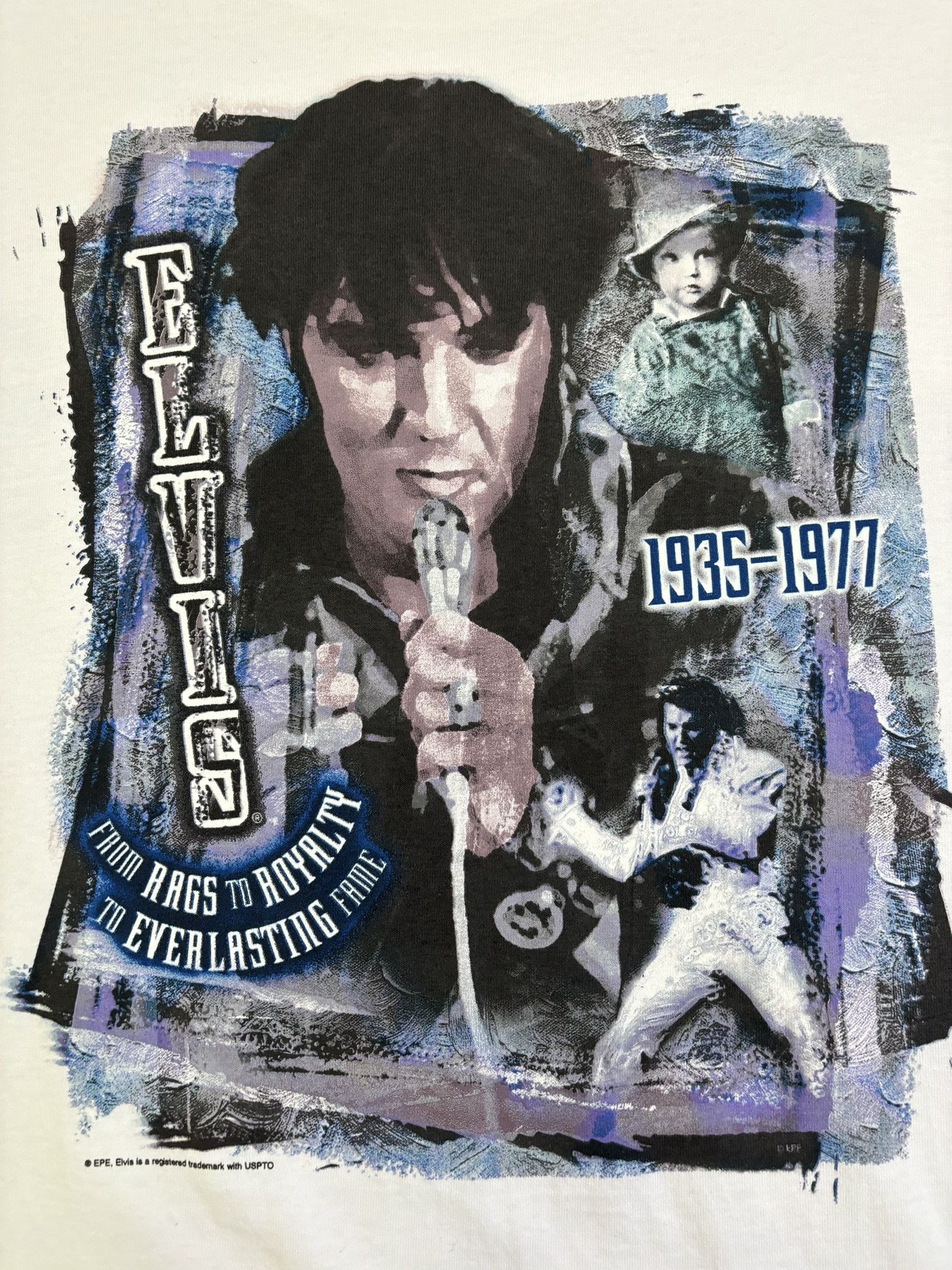 Hard Rock Cafe × Vintage Hard Rock Cafe Elvis Presley Original Tag T-shirt Size. 2XL Size US XXL / EU 58 / 5 - 15 Thumbnail