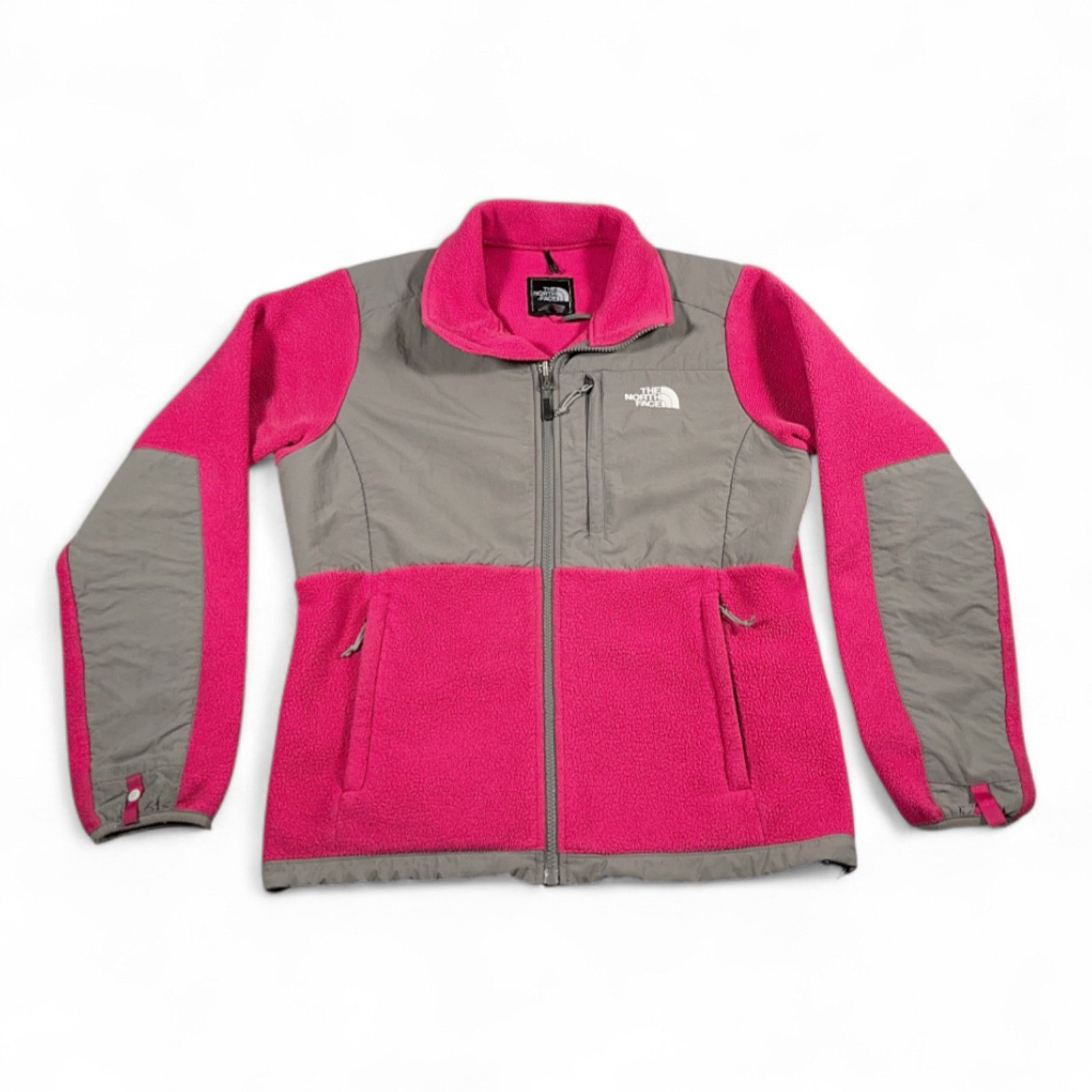 North Face Jacket Womens M Pink Gray Denali Fleece Polartec