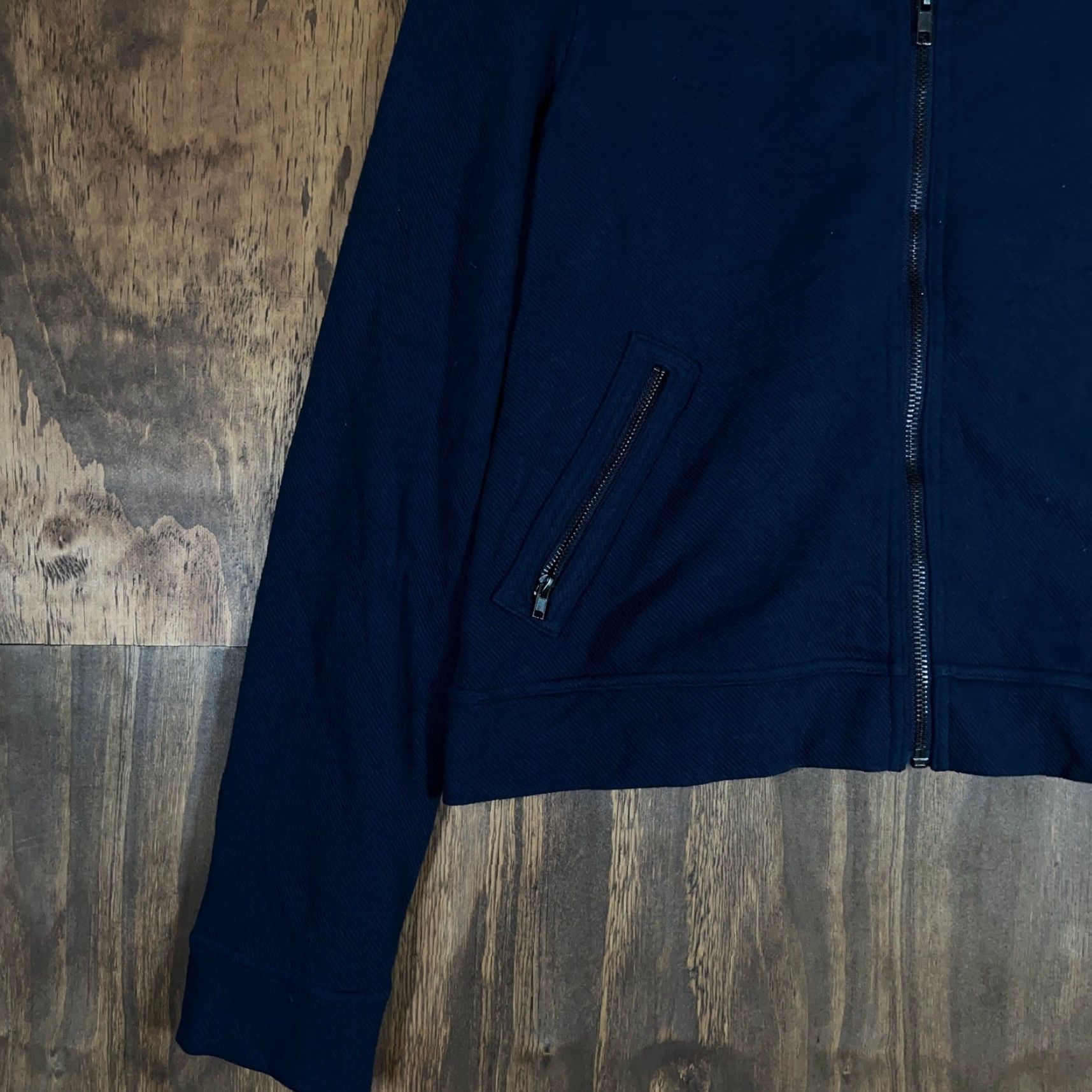 Banana Republic Banana Republic Jacket Womens Navy Full Zip Cropped Academia Stretch Medium Size M / US 6-8 / IT 42-44 - 3 Thumbnail