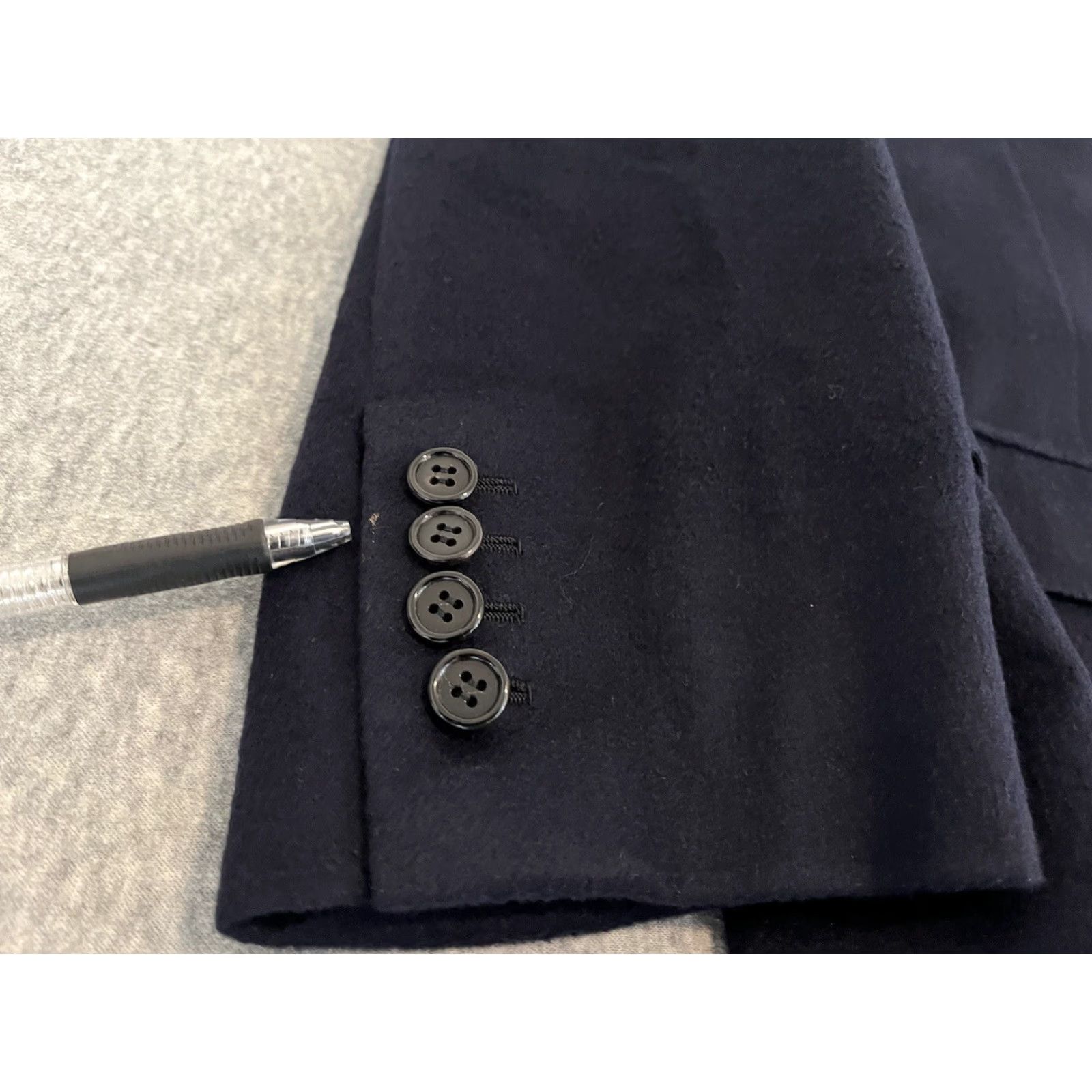 Brioni Brioni Blazer Shirt Mens Size 44 Cashmere Navy Blue Blue Solid 44 Mens Blazer Jacket Sport Coat Vintage 0 Size 44R - 5 Thumbnail