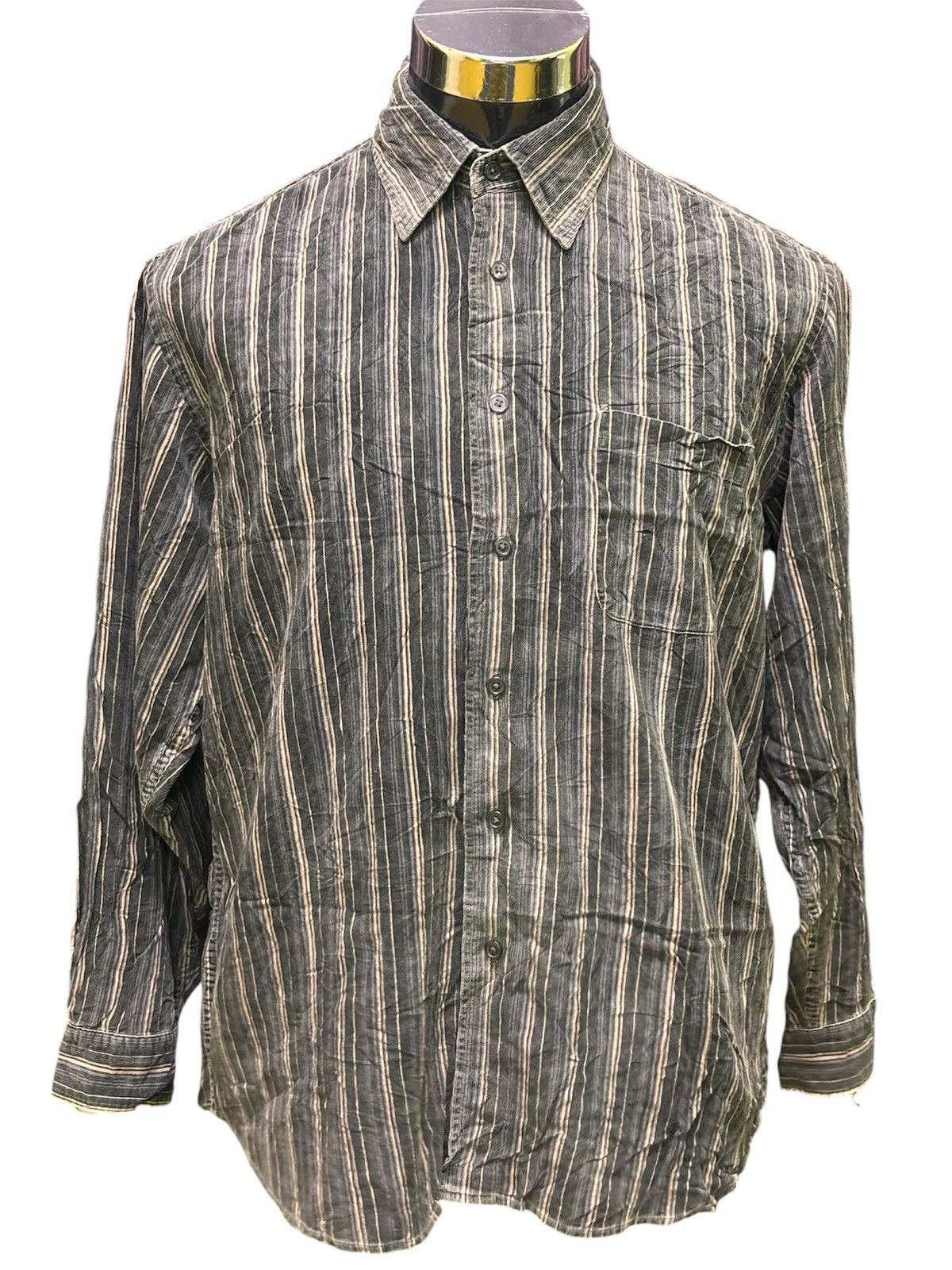 Japanese Brand Japanese Brand C.D.X Button Up Corduroy Shirt Size US L / EU 52-54 / 3 - 1 Thumbnail