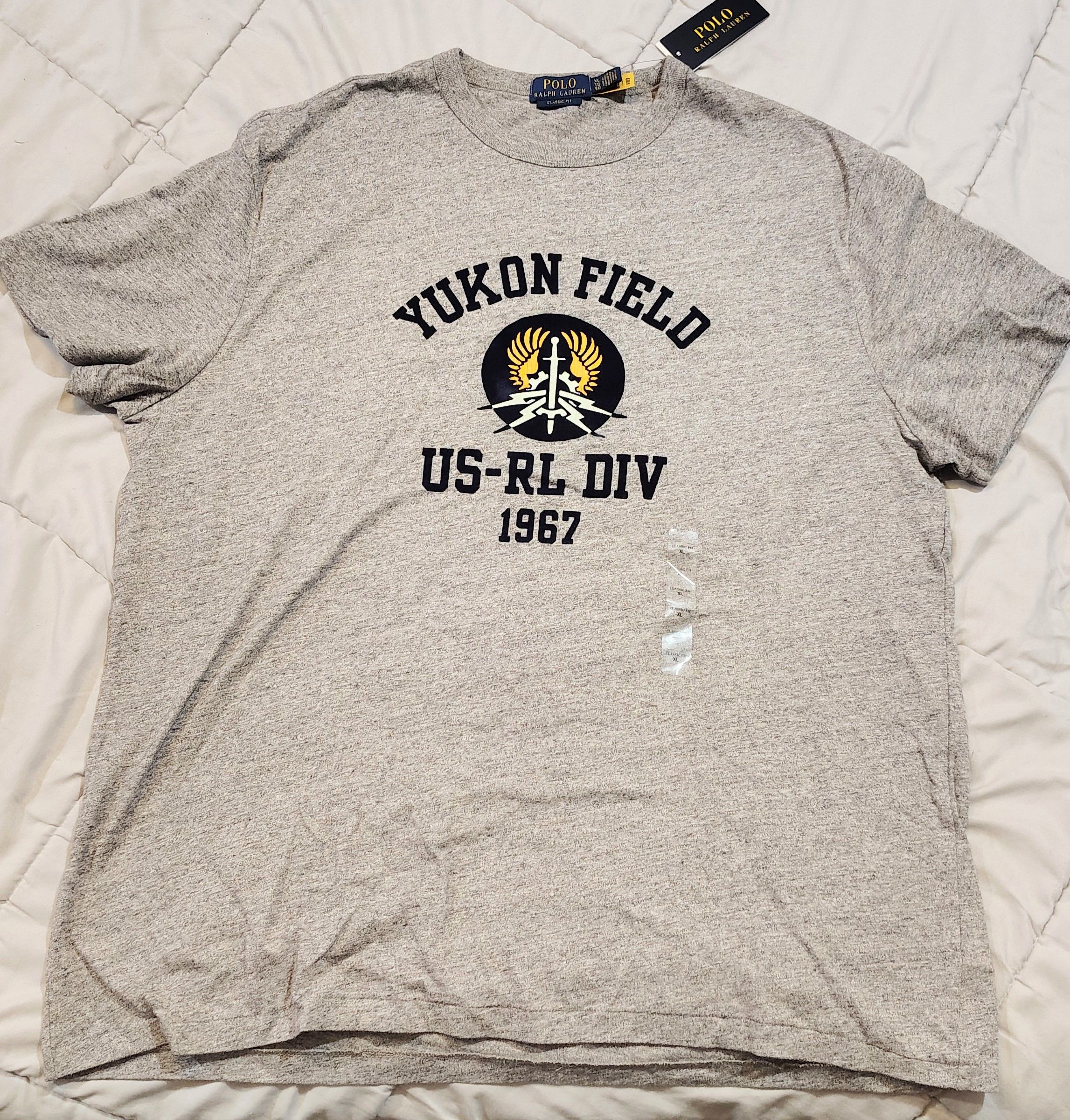 Polo Ralph Lauren Polo Ralph Lauren Yukon Field Graphic Tee Gray XL NWT Size US XL / EU 56 / 4 - 1 Thumbnail