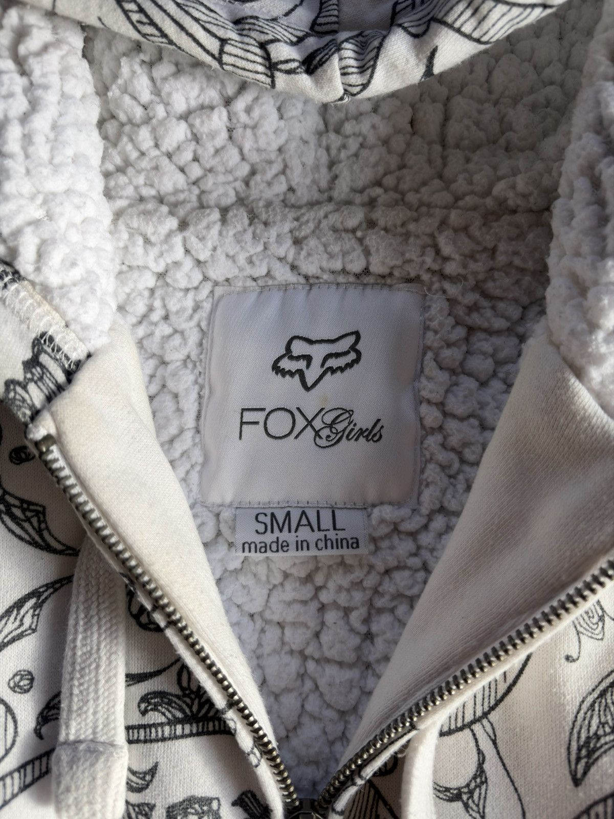 Fox Racing 00s Fox Racing Girl Cyber AOP Zip Hoodie S Size S / US 4 / IT 40 - 9 Thumbnail