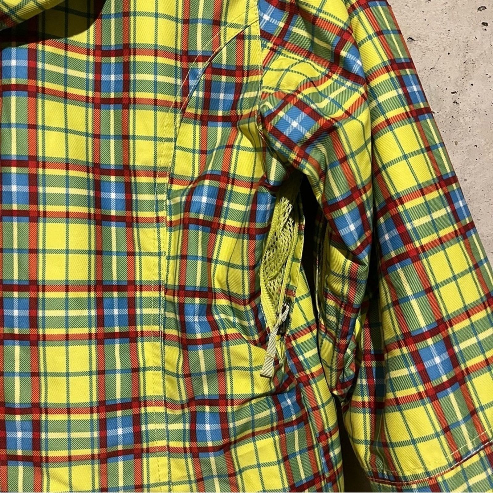 Burton Burton Size M Dryride Activity Jacket Yellow Plaid Hooded Size M / US 6-8 / IT 42-44 - 6 Thumbnail