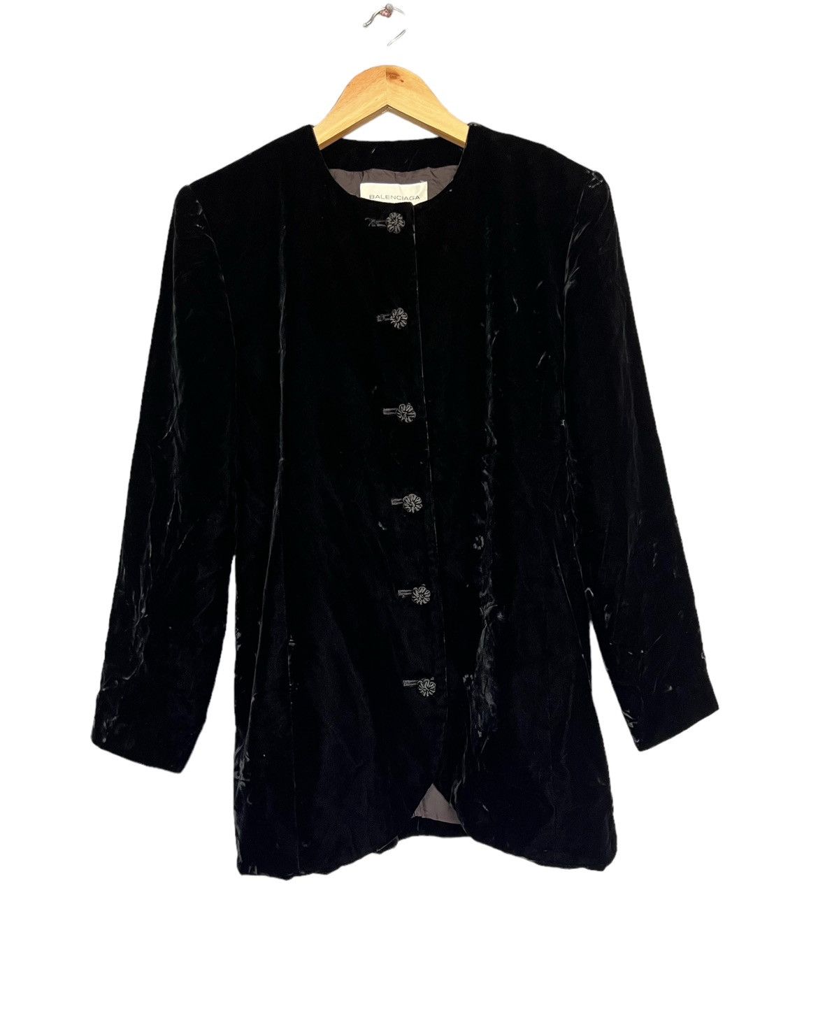 Balenciaga 💸BindingOffer💸Balenciaga Velvet Jacket Size S / US 4 / IT 40 - 1 Thumbnail