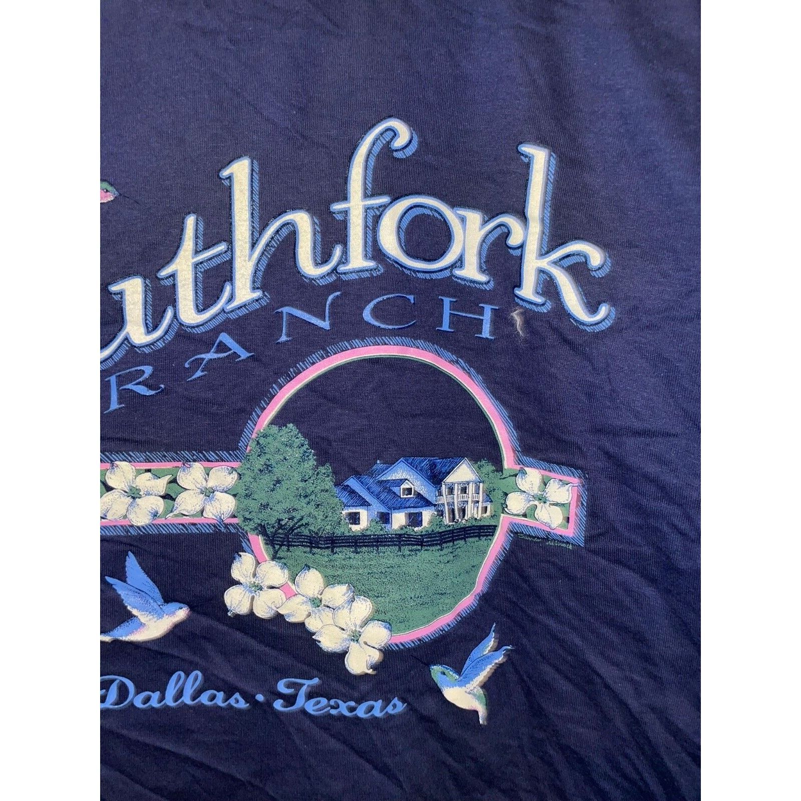 Vintage Vintage Dallas Shirt Southfork Ranch TX Texas Tee 90s Large Size US L / EU 52-54 / 3 - 2 Thumbnail