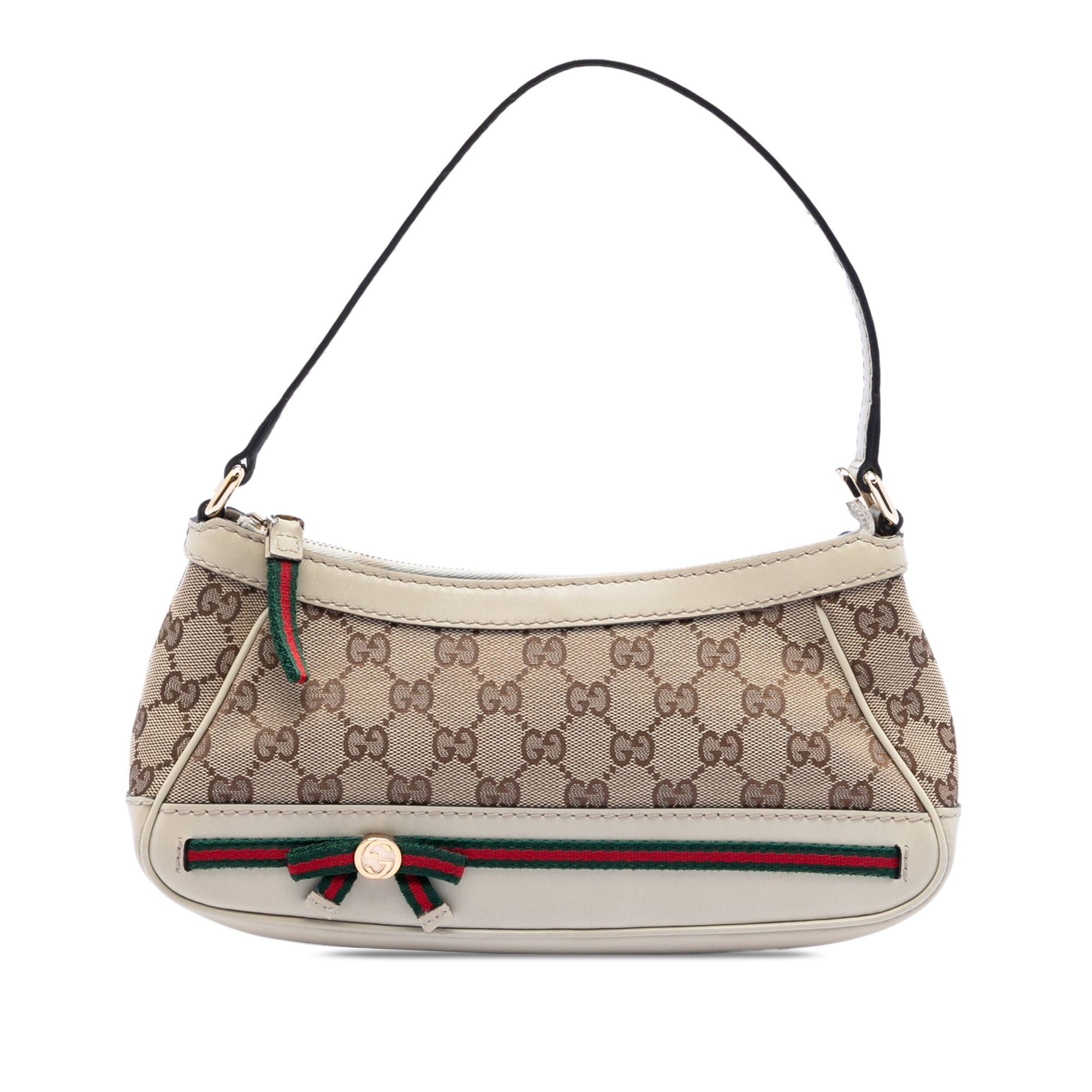 Gucci Gg Canvas Mayfair Shoulder Bag in White, Women's