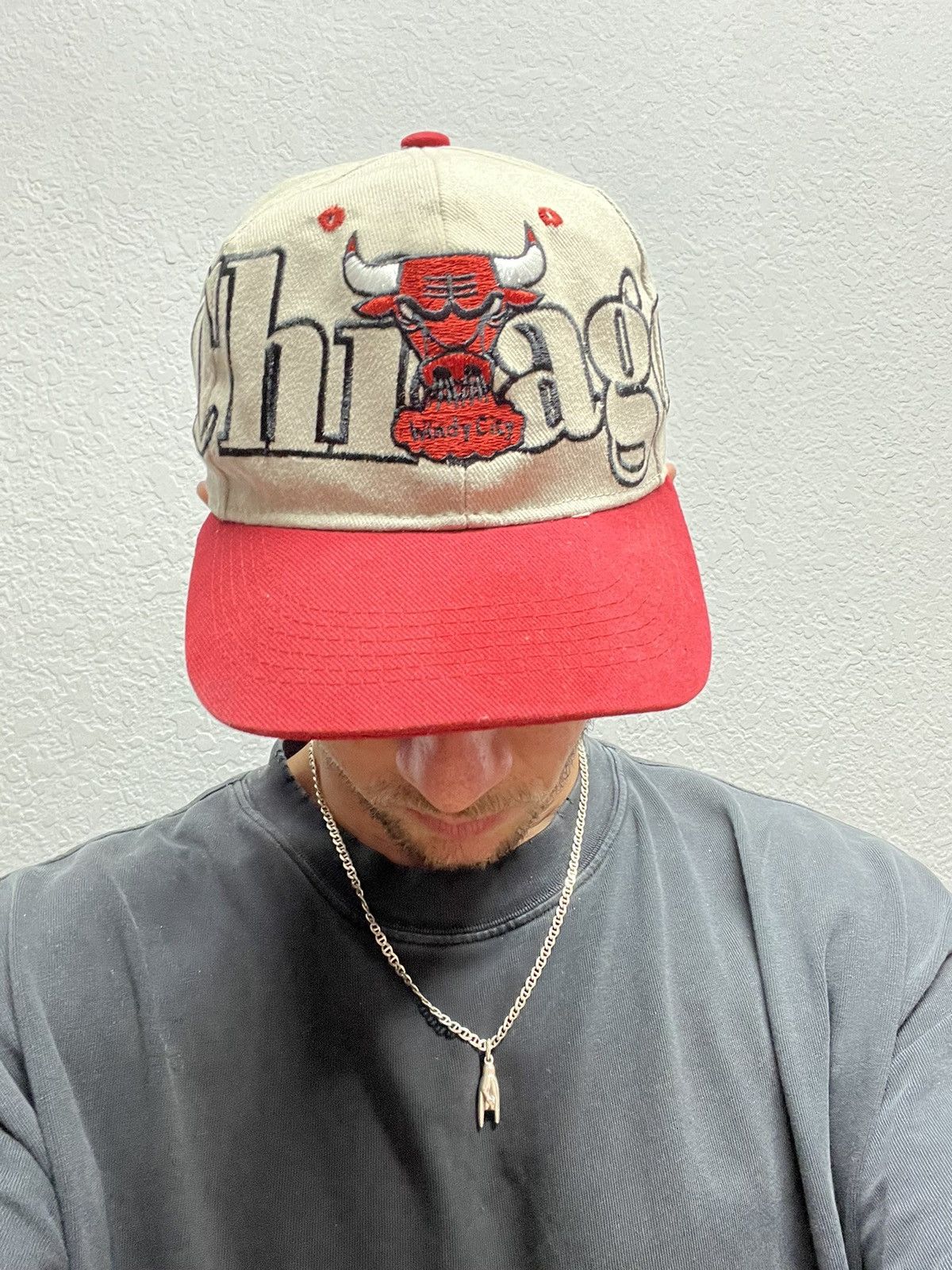 NBA × Vintage Vintage 90's Chicago Bulls Michael Jordan 23 NBA Cap Size ONE SIZE - 6 Thumbnail