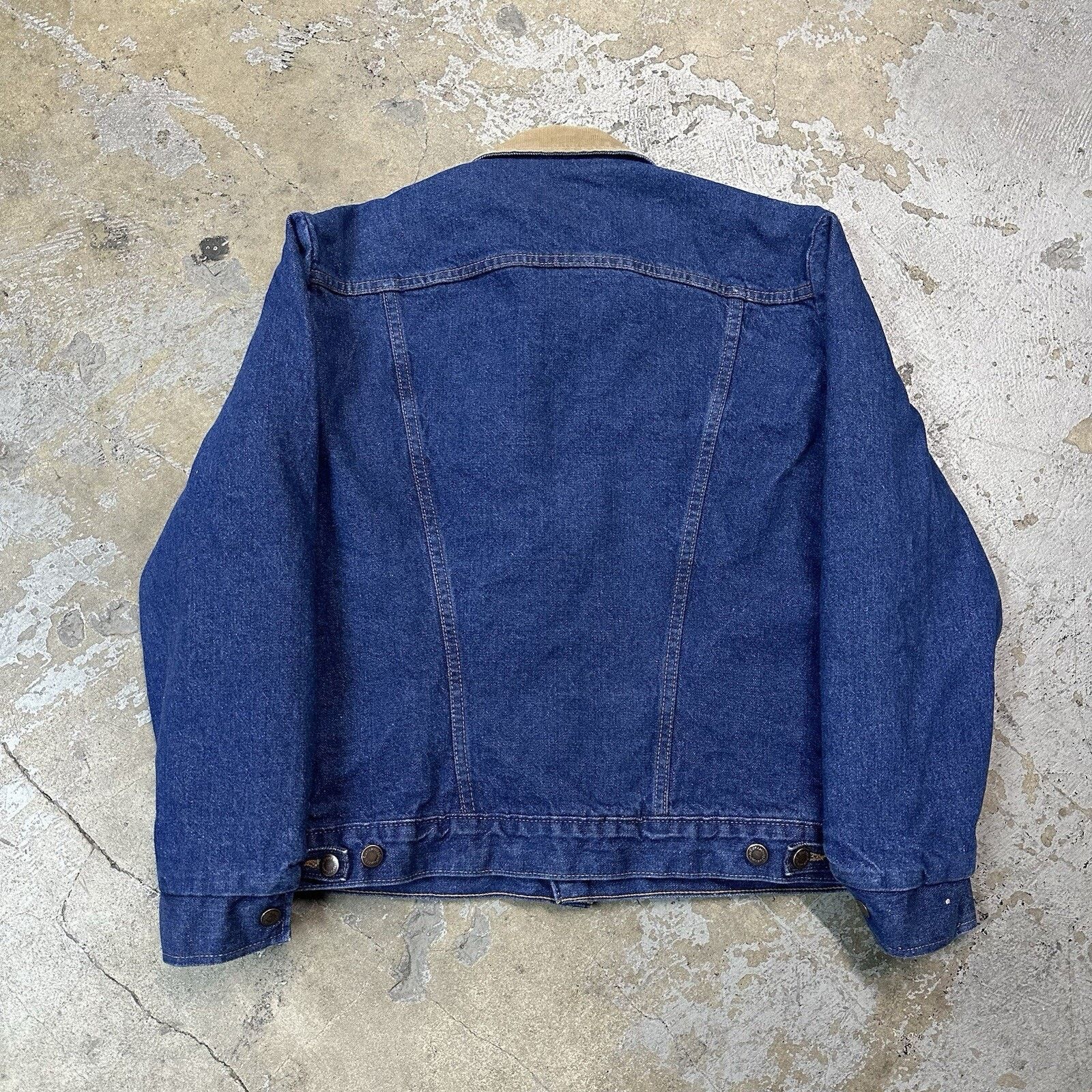Vintage × Wrangler Vintage Wrangler Dark Wash Blanket Lined Denim Jacket Size US M / EU 48-50 / 2 - 4 Thumbnail
