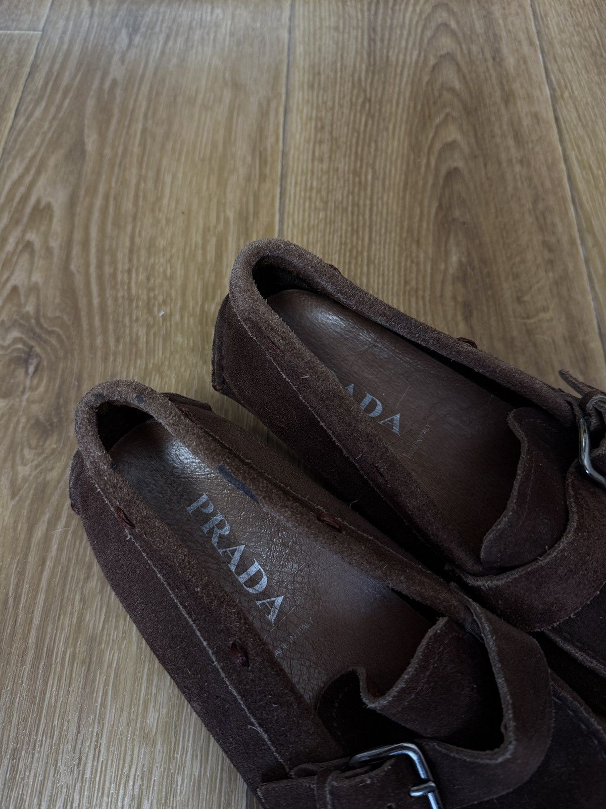 Prada Prada Leather Loafers Luxury Size US 7 / EU 40 - 8 Thumbnail